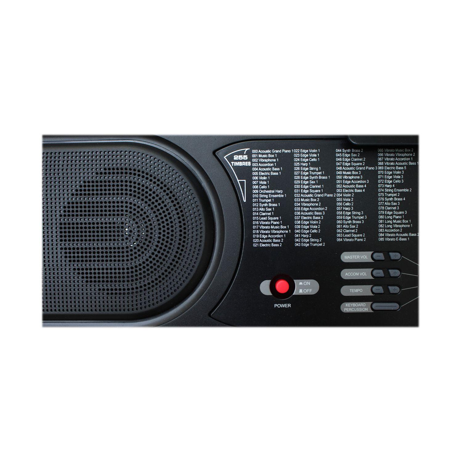 Teclado Elect Musical 61 teclas HX0076 + Micrófono Hendrix-6