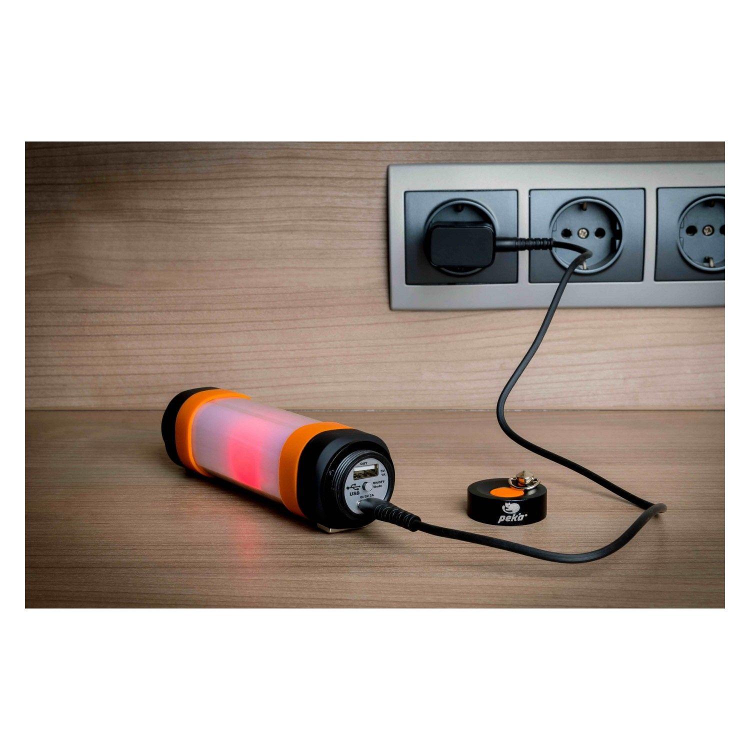 Linterna Recargable Tubular 200lm LED Repelente T016 Peka-5