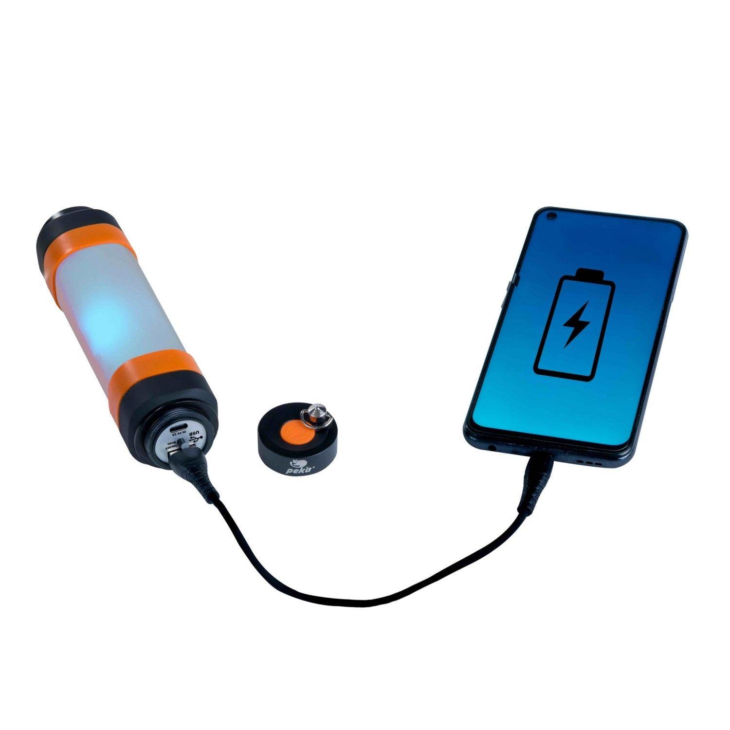 Linterna Recargable Tubular 200lm LED Repelente T016 Peka-6