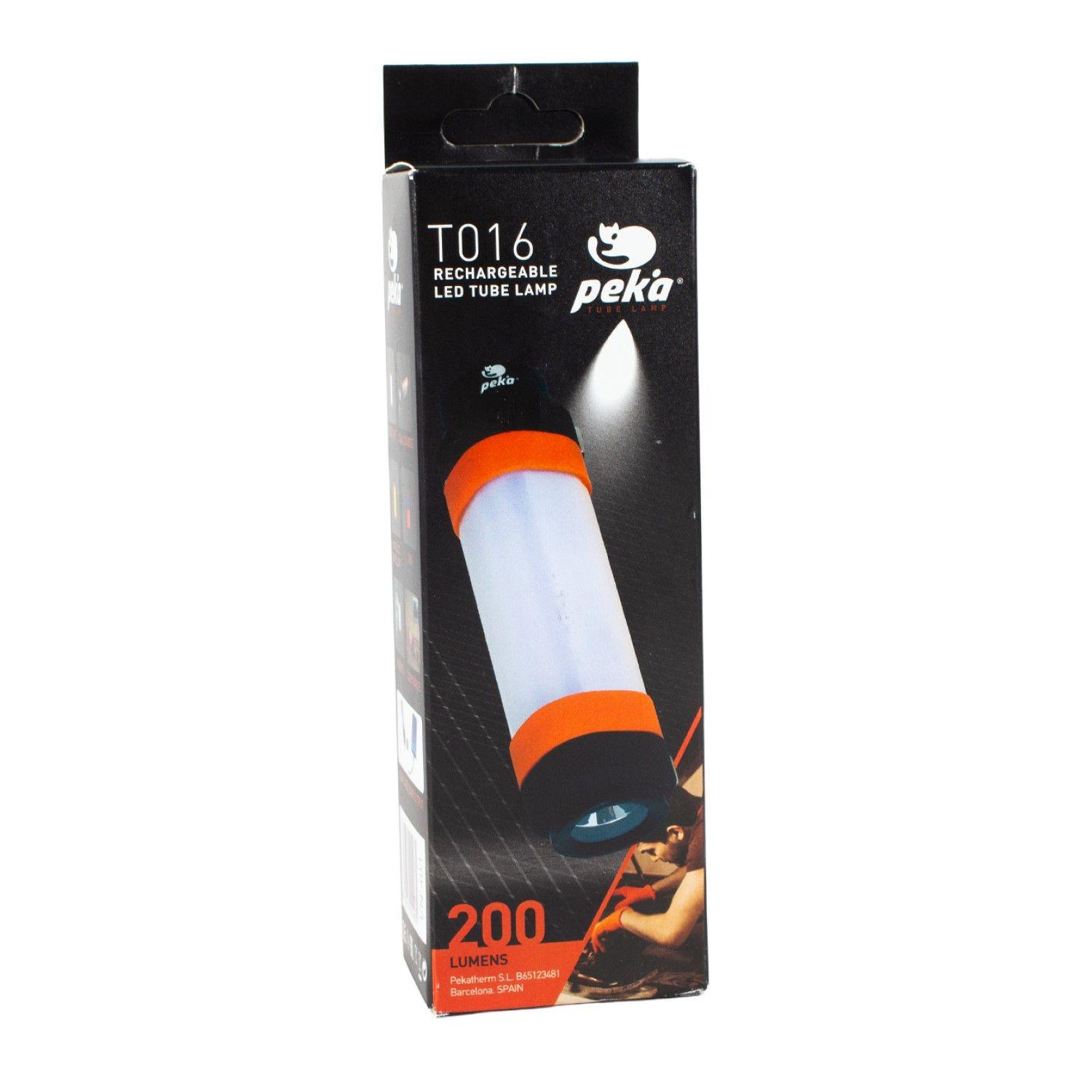 Linterna Recargable Tubular 200lm LED Repelente T016 Peka-7