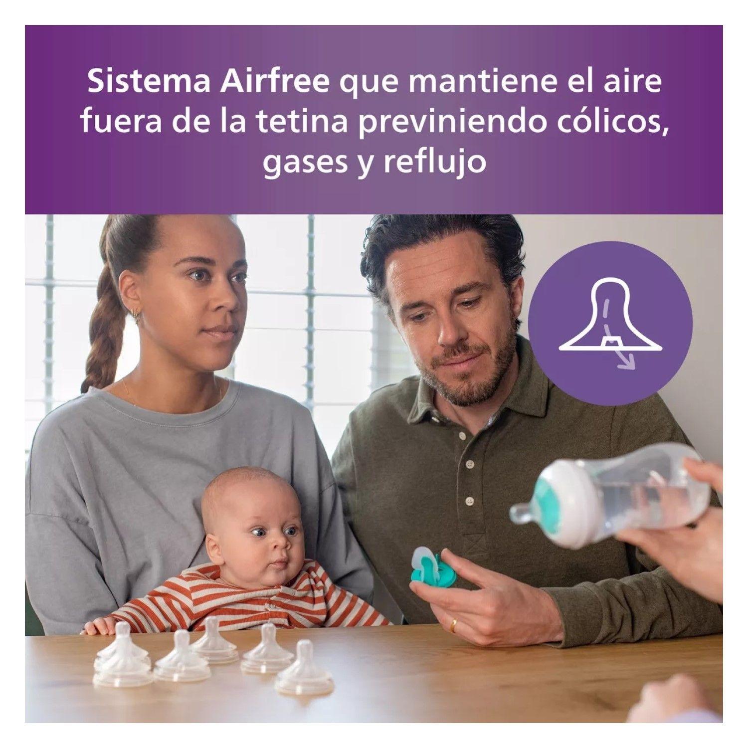 Mamadera Con Abertura Airfree Avent Scy673/01 1M+ 260 Ml-5