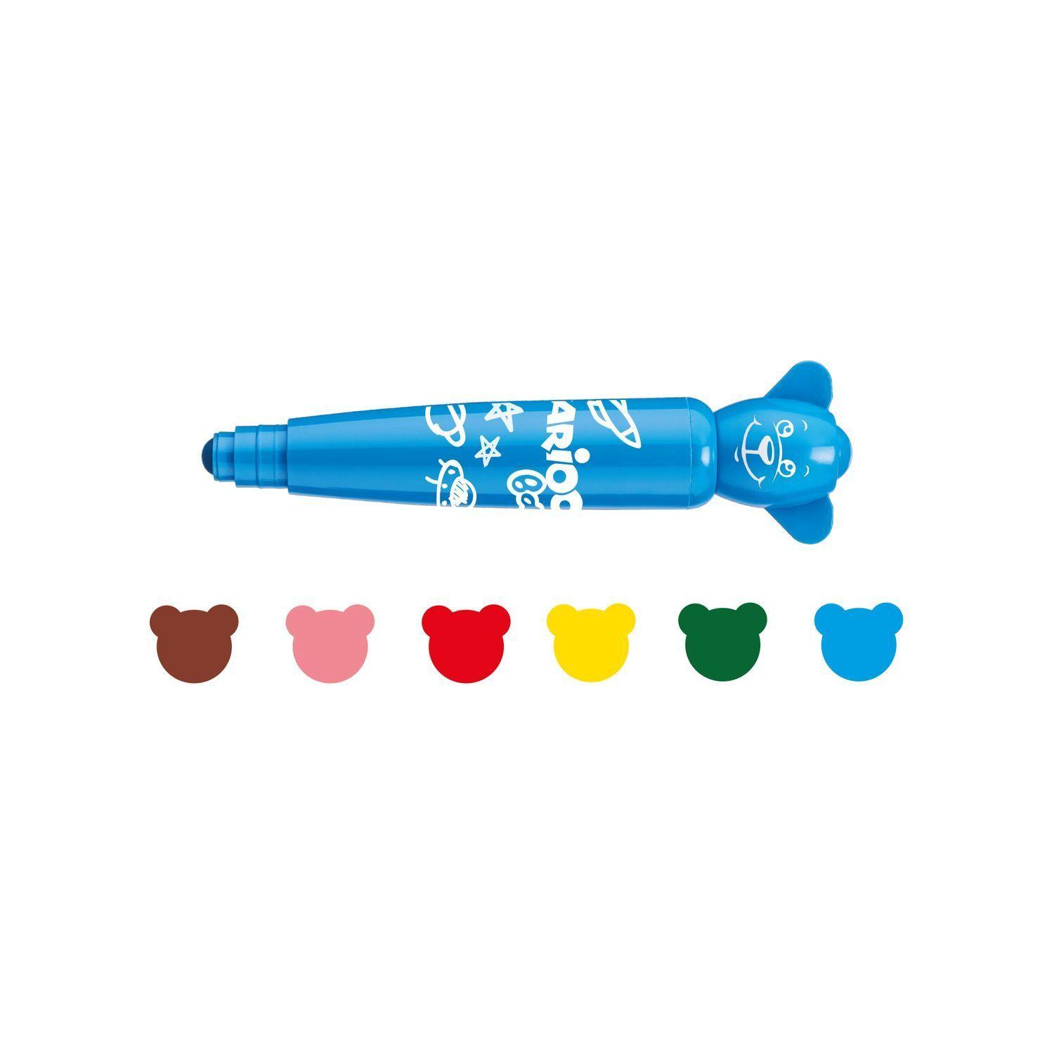 Plumones Carioca Baby Teddy 6 Unidades desde 1 Año-2