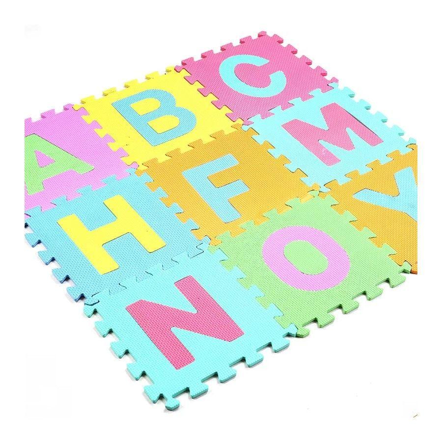 Alfombra Puzzle De Goma Eva Letras 10 Piezas Multicolor-2