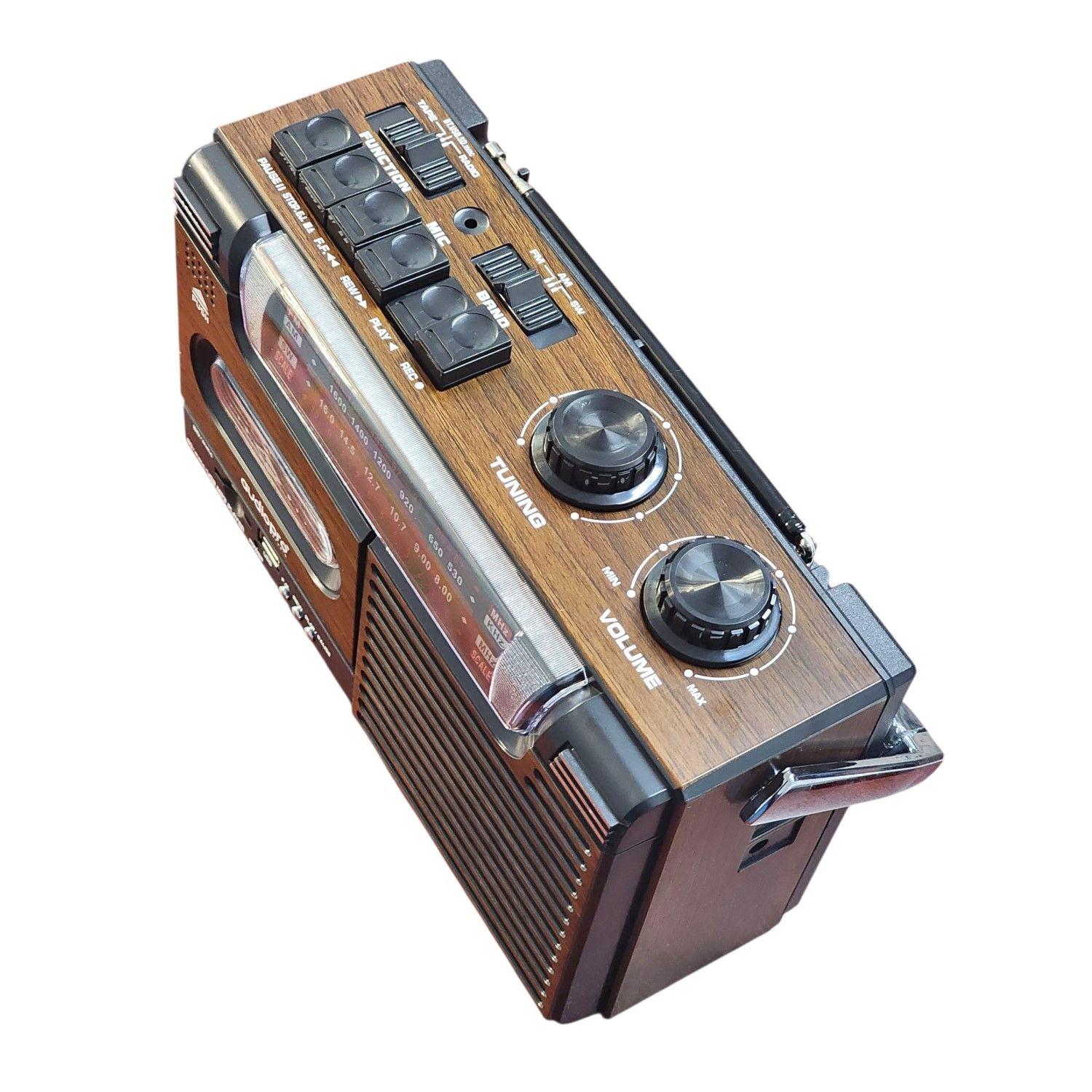 Radio Retro Portátil Cassette BT USB 20W AP02076 AudioPro-3