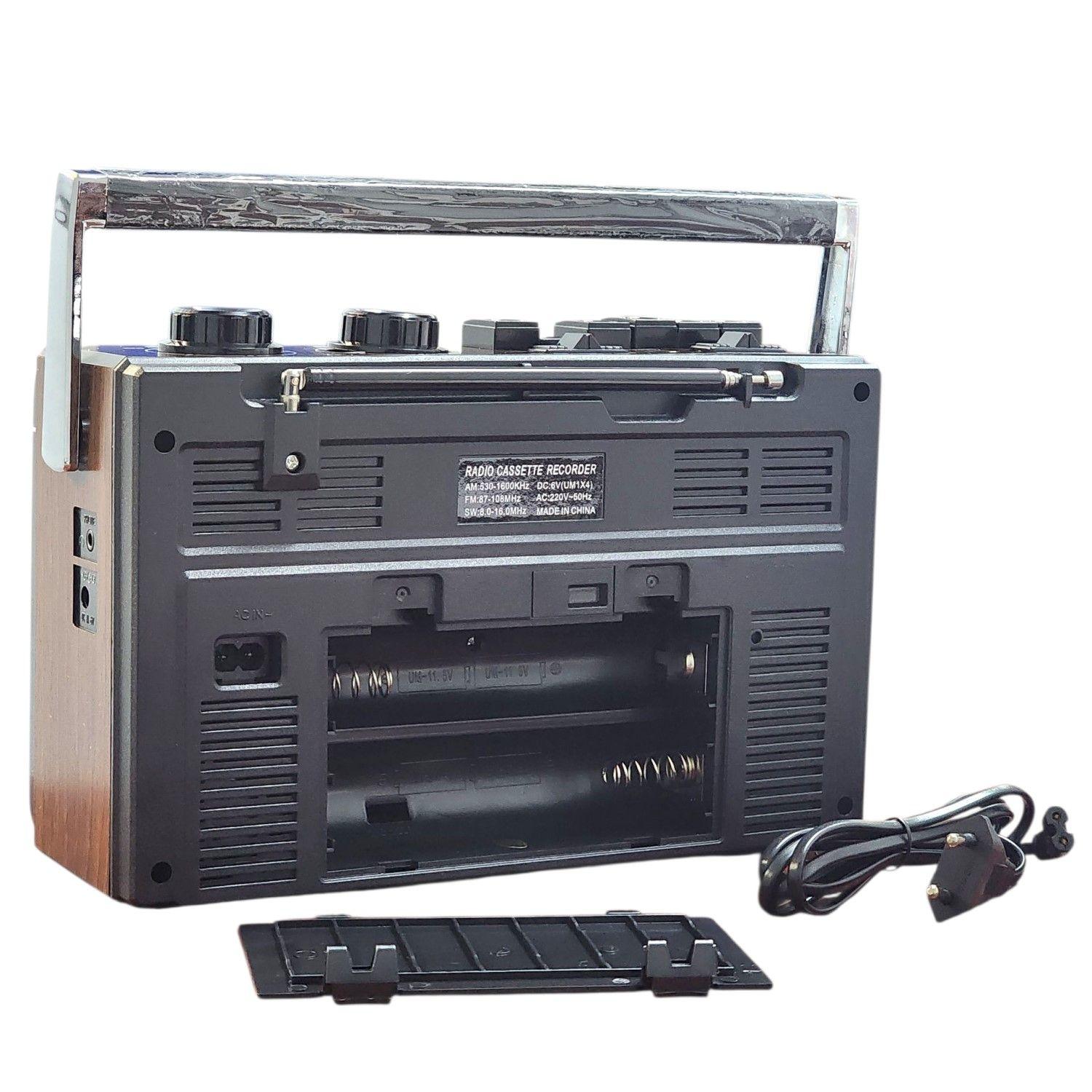 Radio Retro Portátil Cassette BT USB 20W AP02076 AudioPro-5