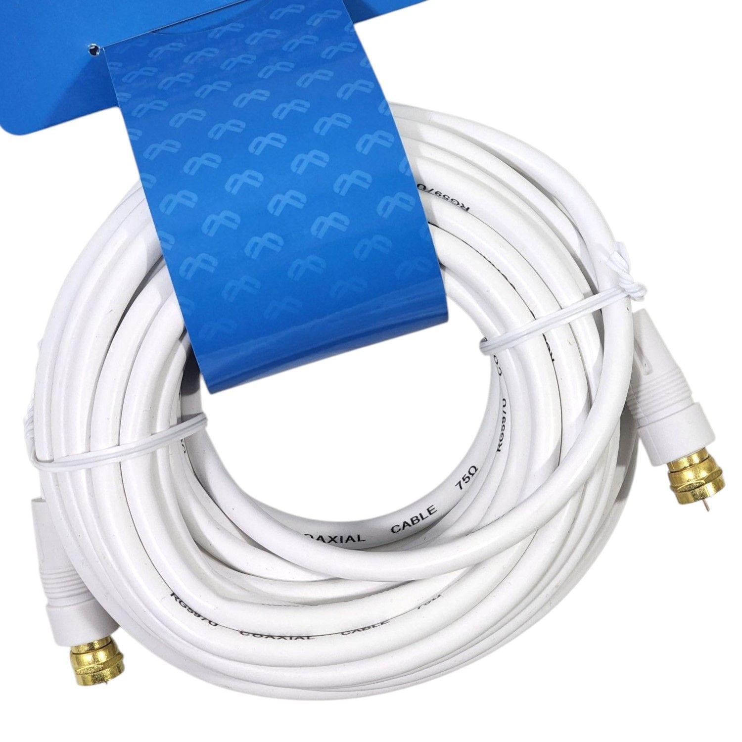 Cable Coaxial RG-59/U 7,5 m con Conector “F” Macho MV-820-2
