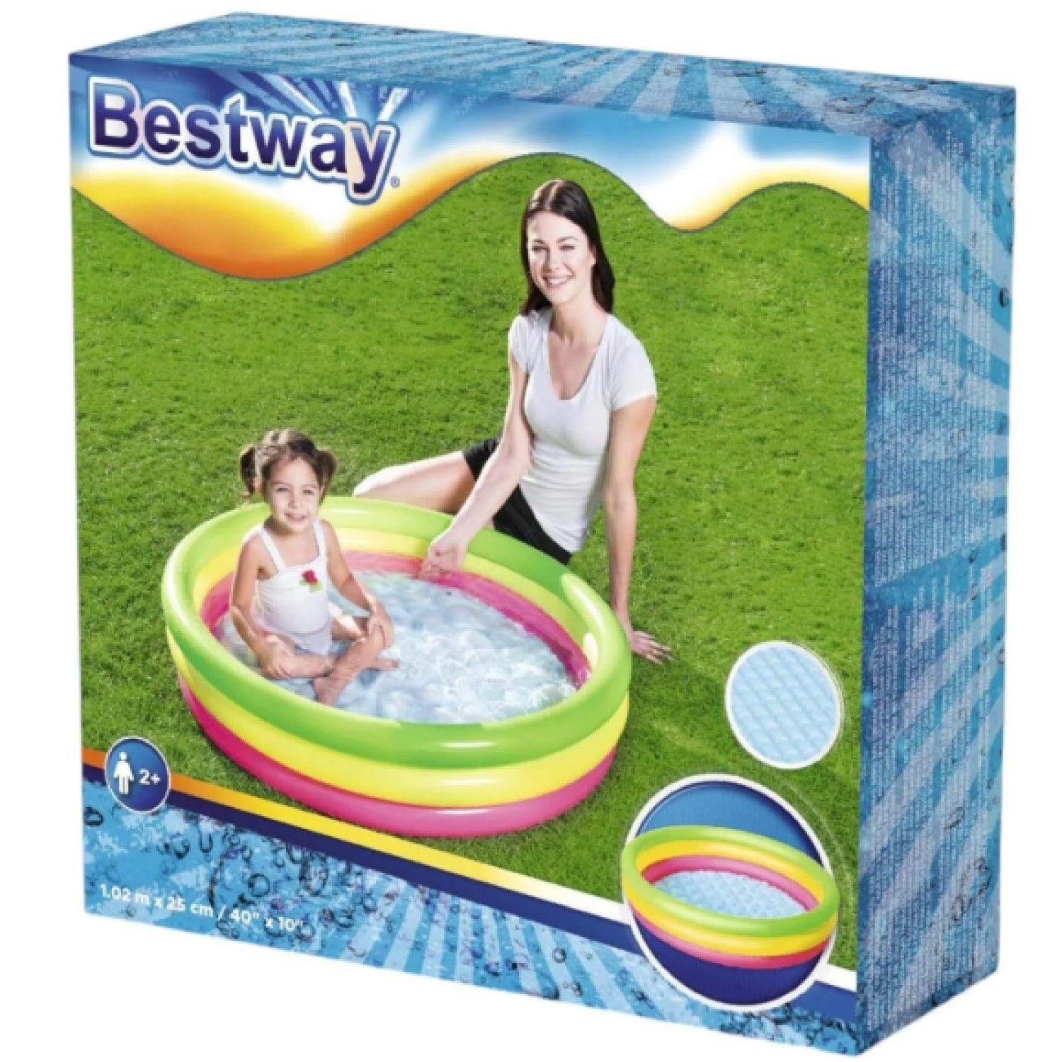 Piscina Inflable Suelo Inflable niños 102cm Bestway -6