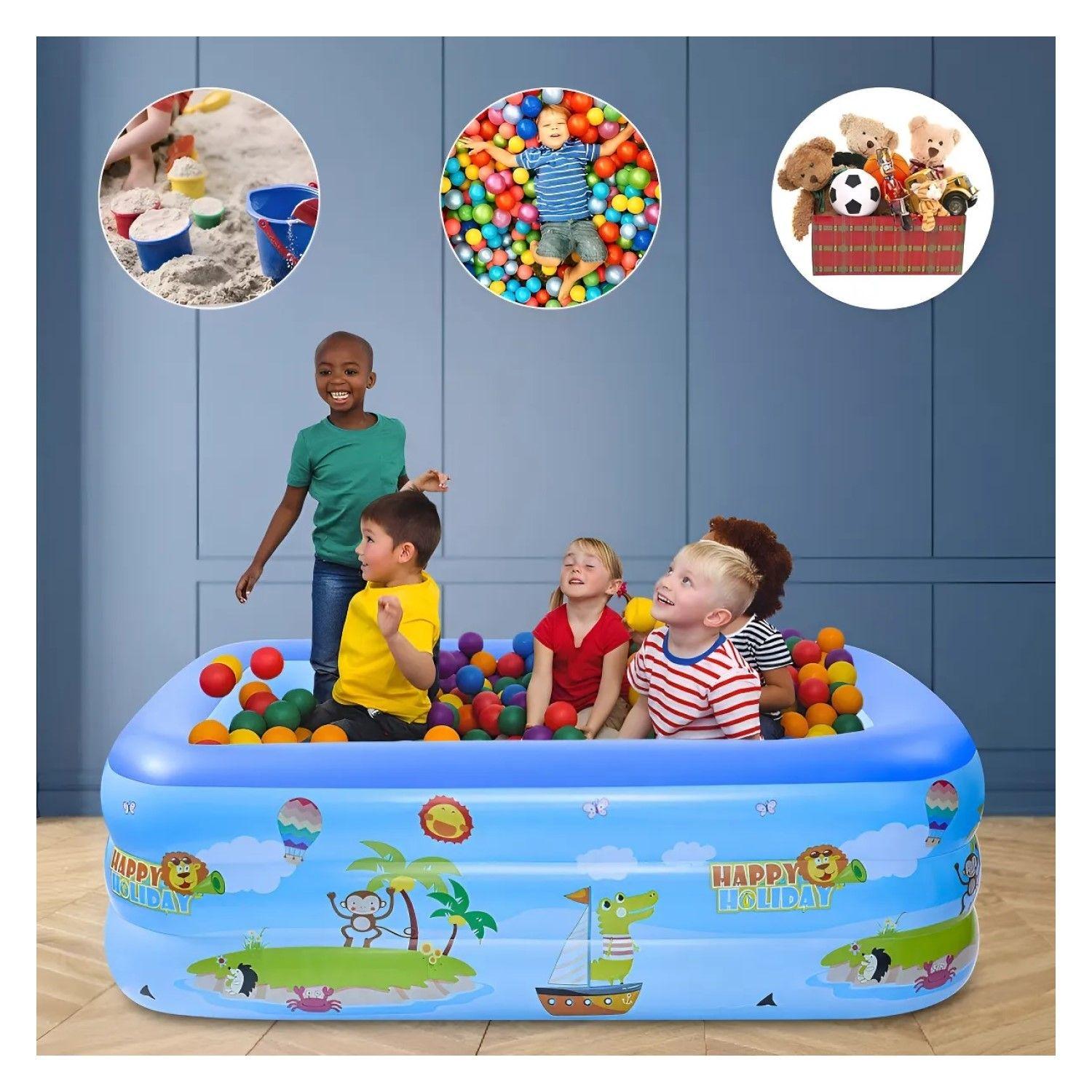 Piscina Inflable 115cm con 3 Anillos Diseños DBG1727 Dblue-3