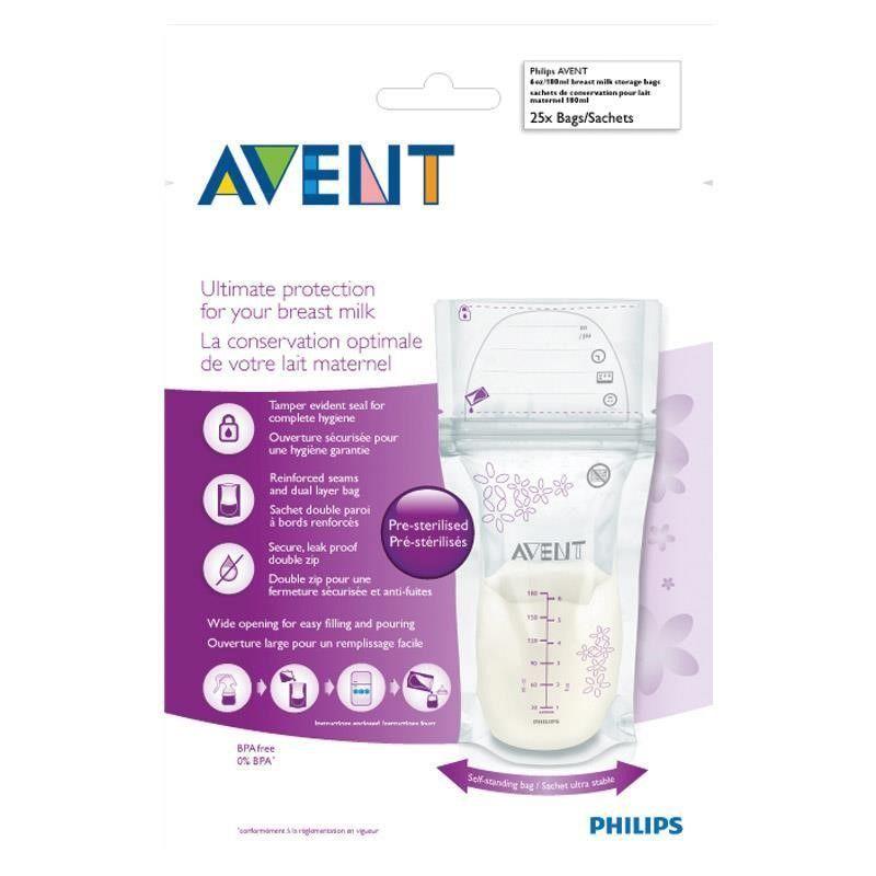 Set 25 Bolsas para Almacenar Leche Avent 180ml-1