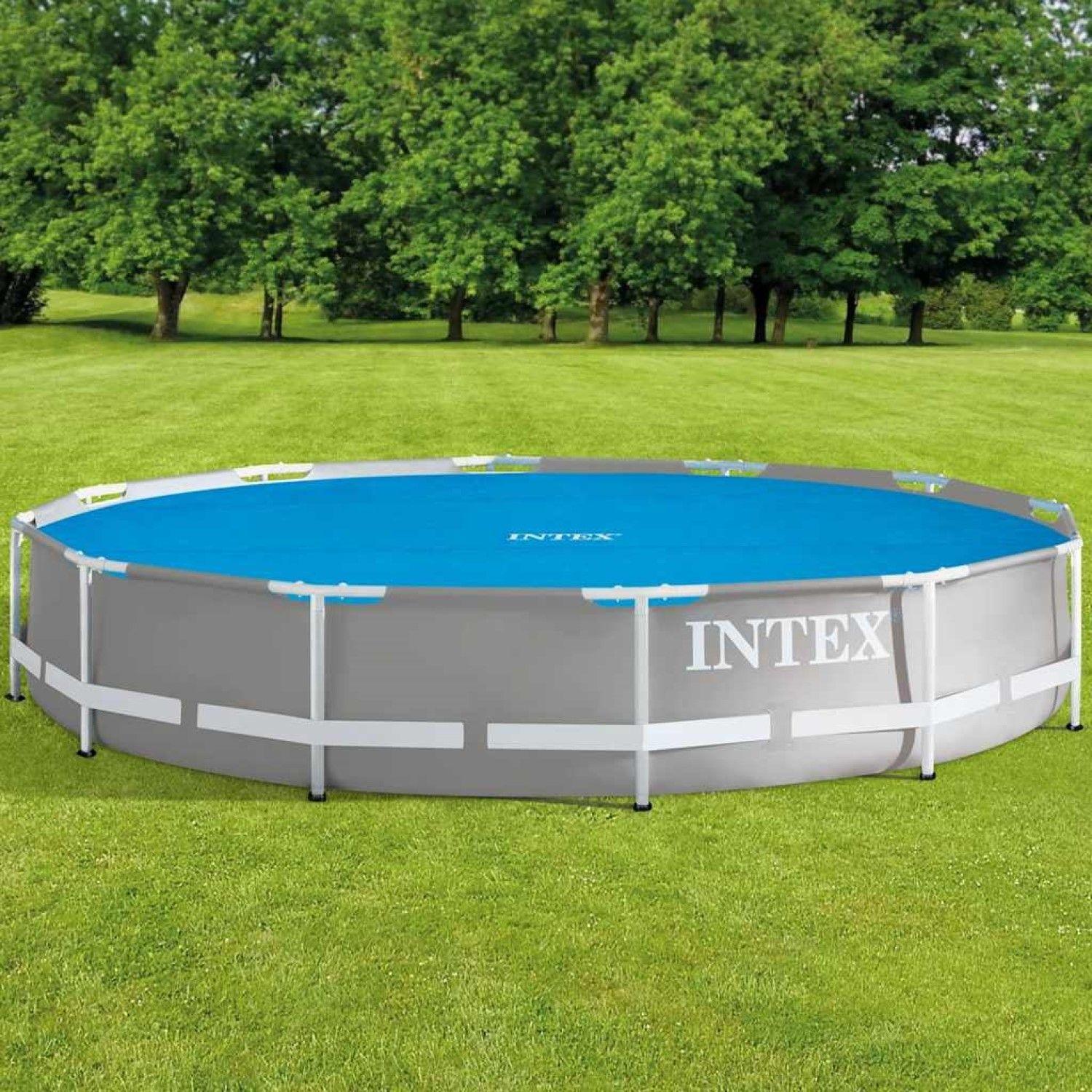 Cubierta Piscina Solar De Polietileno Azul 3,05m Intex 28011-4