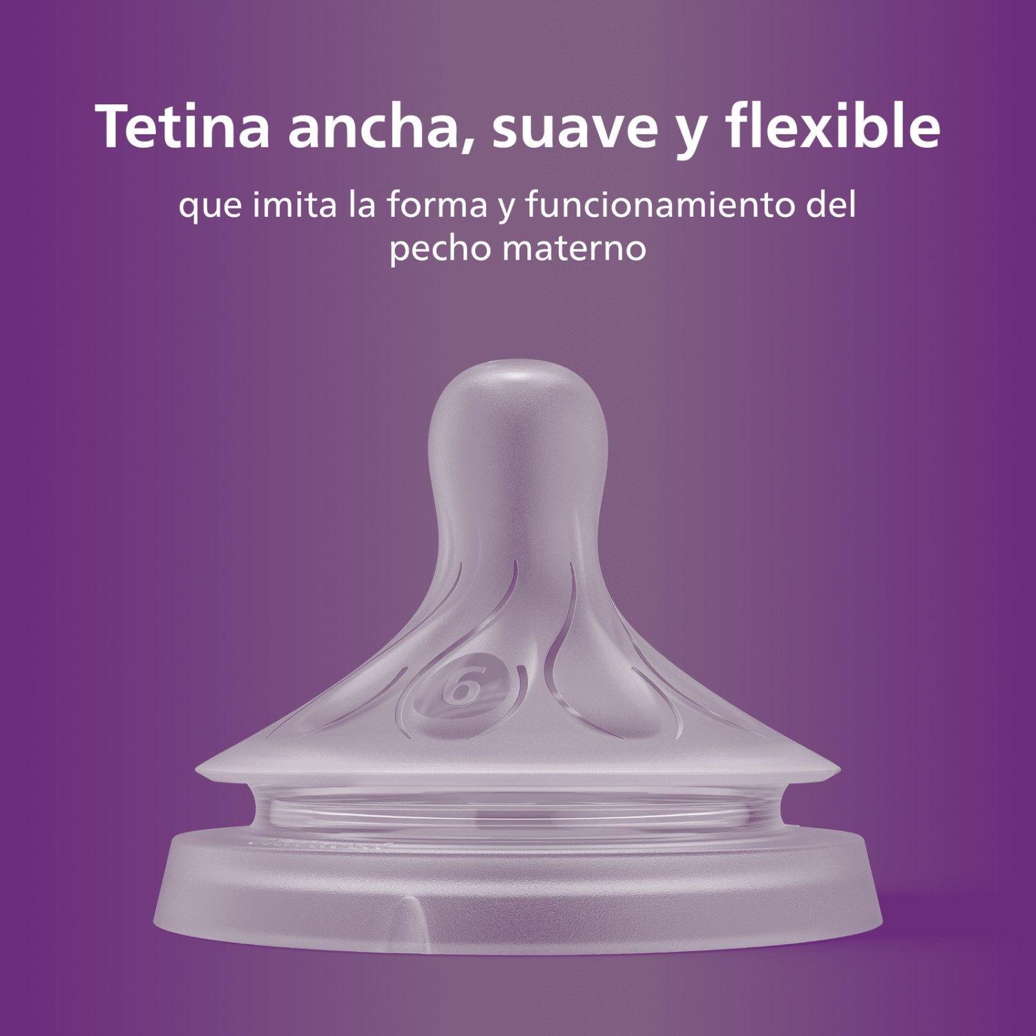 Pack 2 Tetinas Natural 6.0 Avent Flujo Espesos 6m+-2