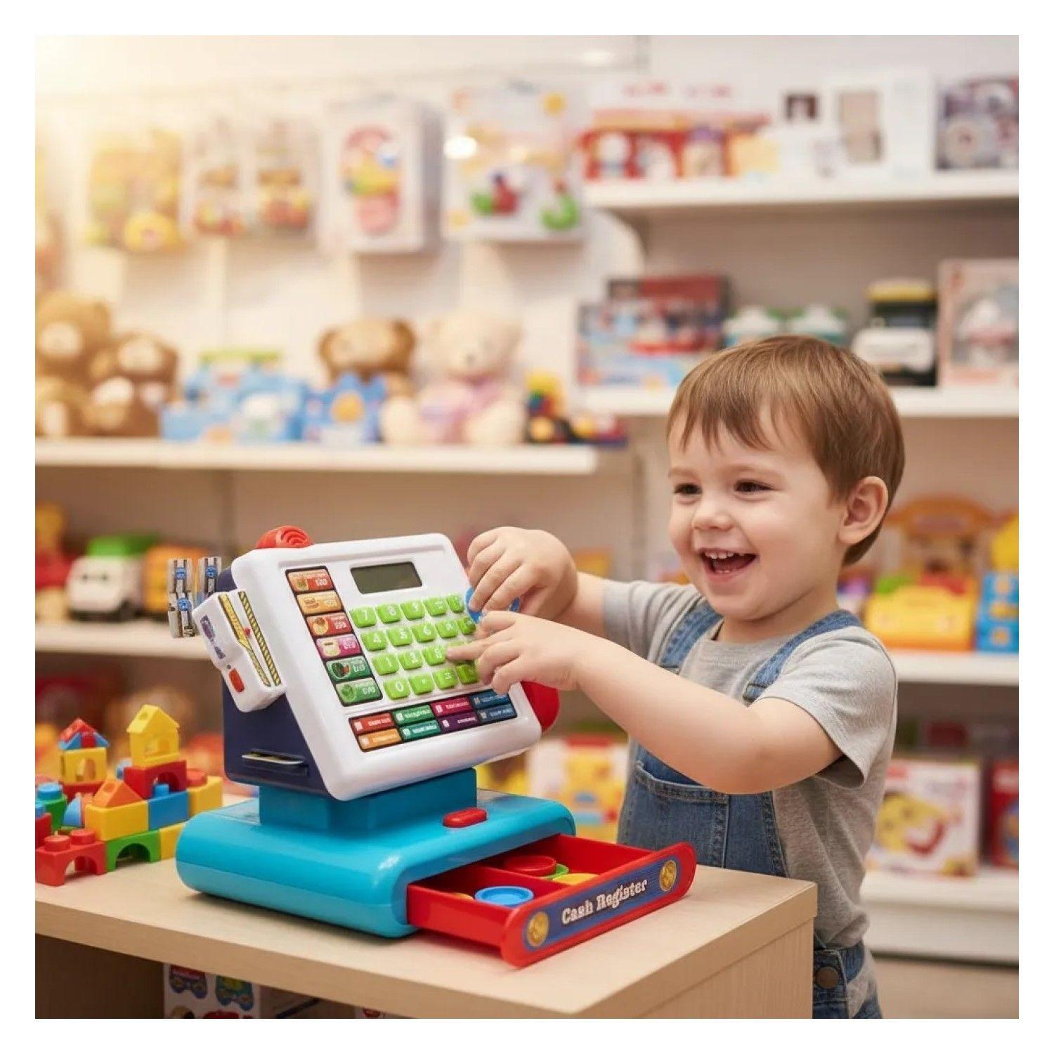 Juguete Caja Registradora Luz Sonido Y Accesorios DBG1610-5
