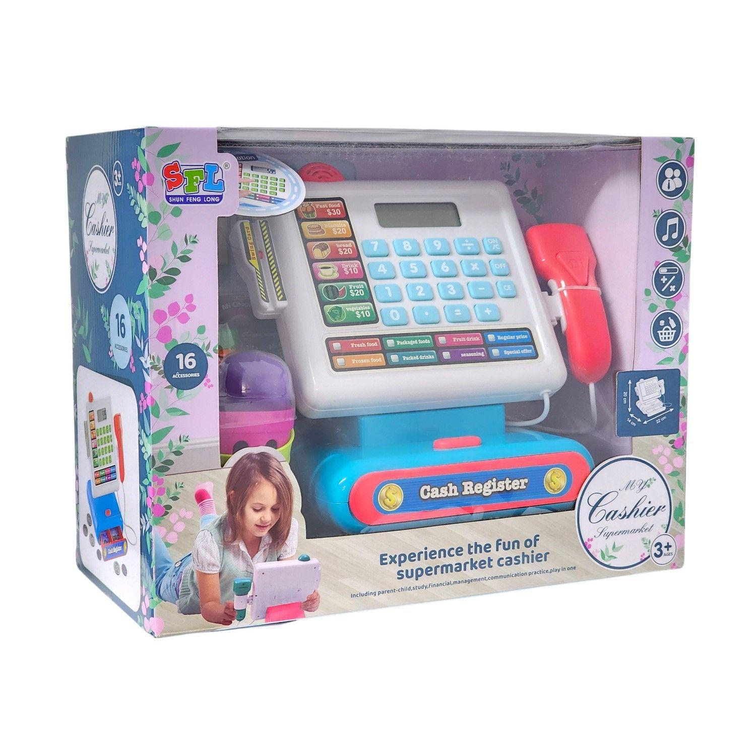 Juguete Caja Registradora Luz Sonido Y Accesorios DBG1610-7