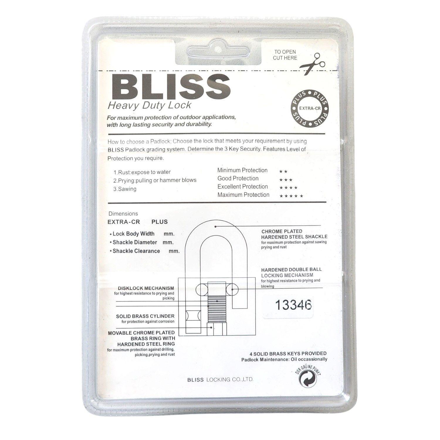 Pack 2 Candados de Seguridad 40mm Bliss 13346-2