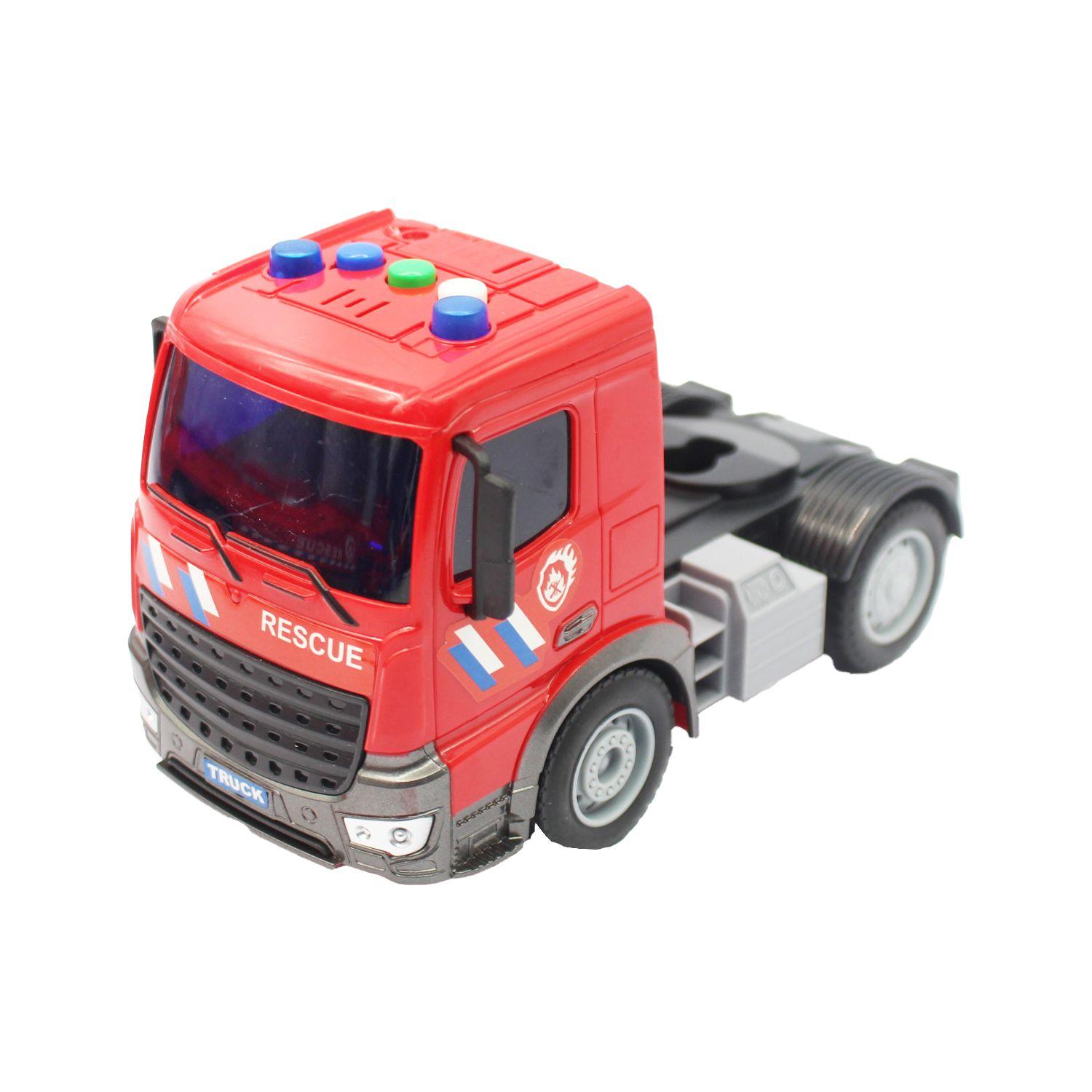 Set Camión Helicóptero Auto Rescate Sonido Fricción DGB1670-3