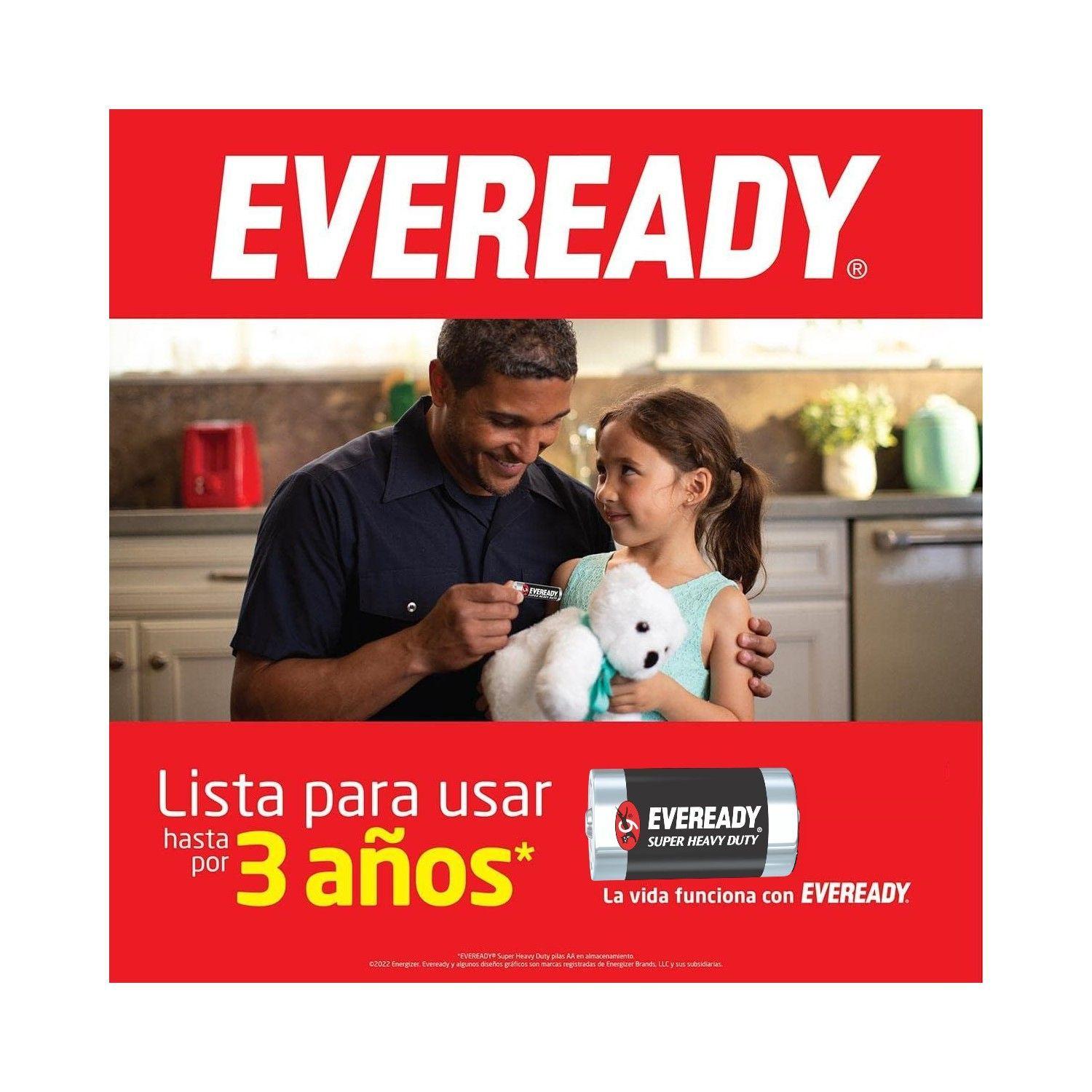 Pack 12 Pilas Carbón Zinc C 1.5V Mediana Eveready-4