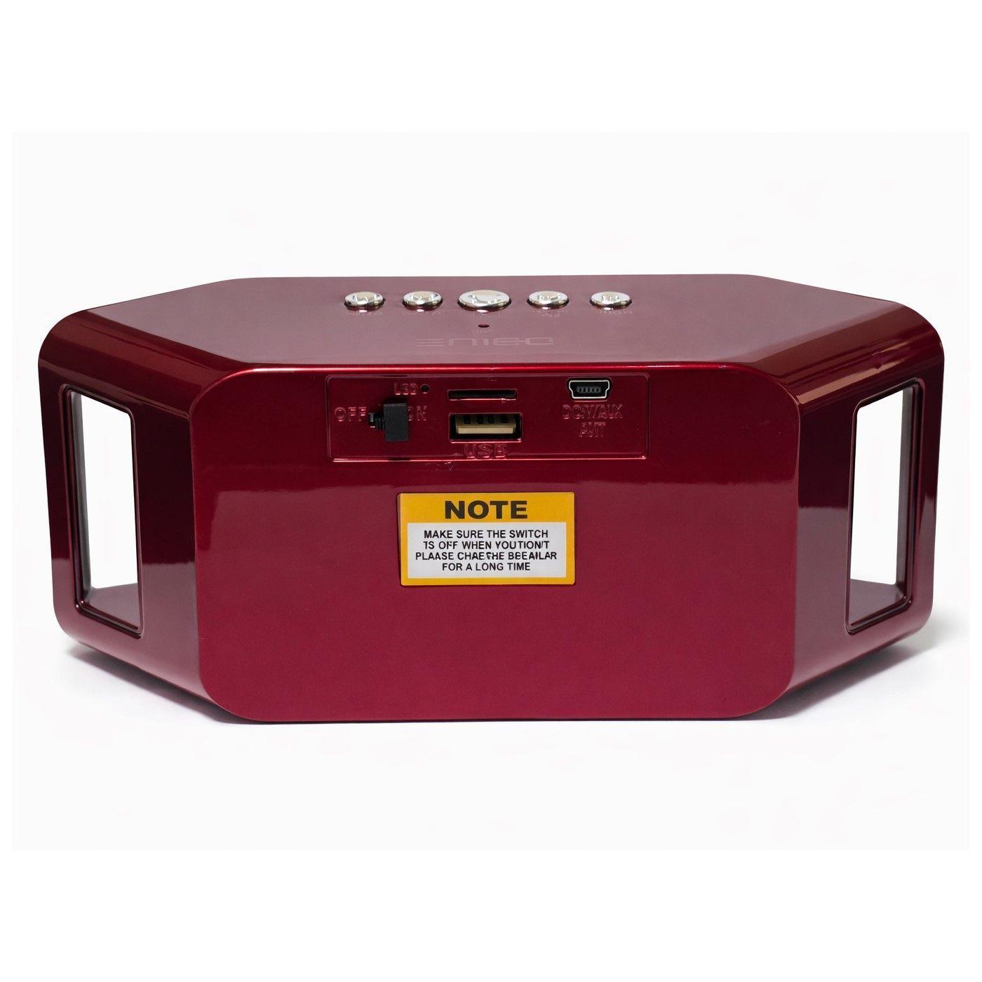 Parlante inalámbrico Portatil BT Rojo DBLUE DBS110-2