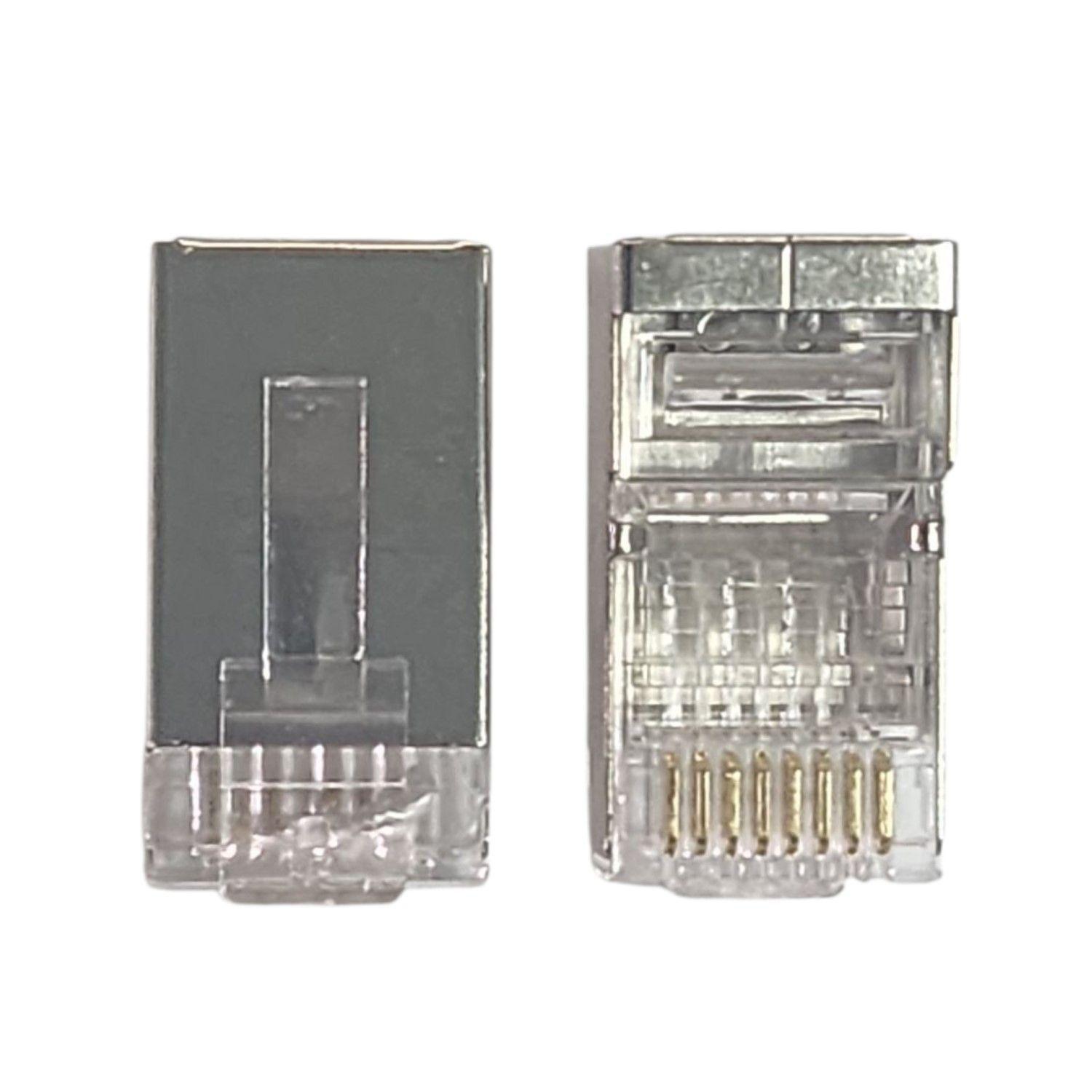 Conector RJ-45 Metálico Cat 6 Red Telefónica Bolsa x100 Unds-2