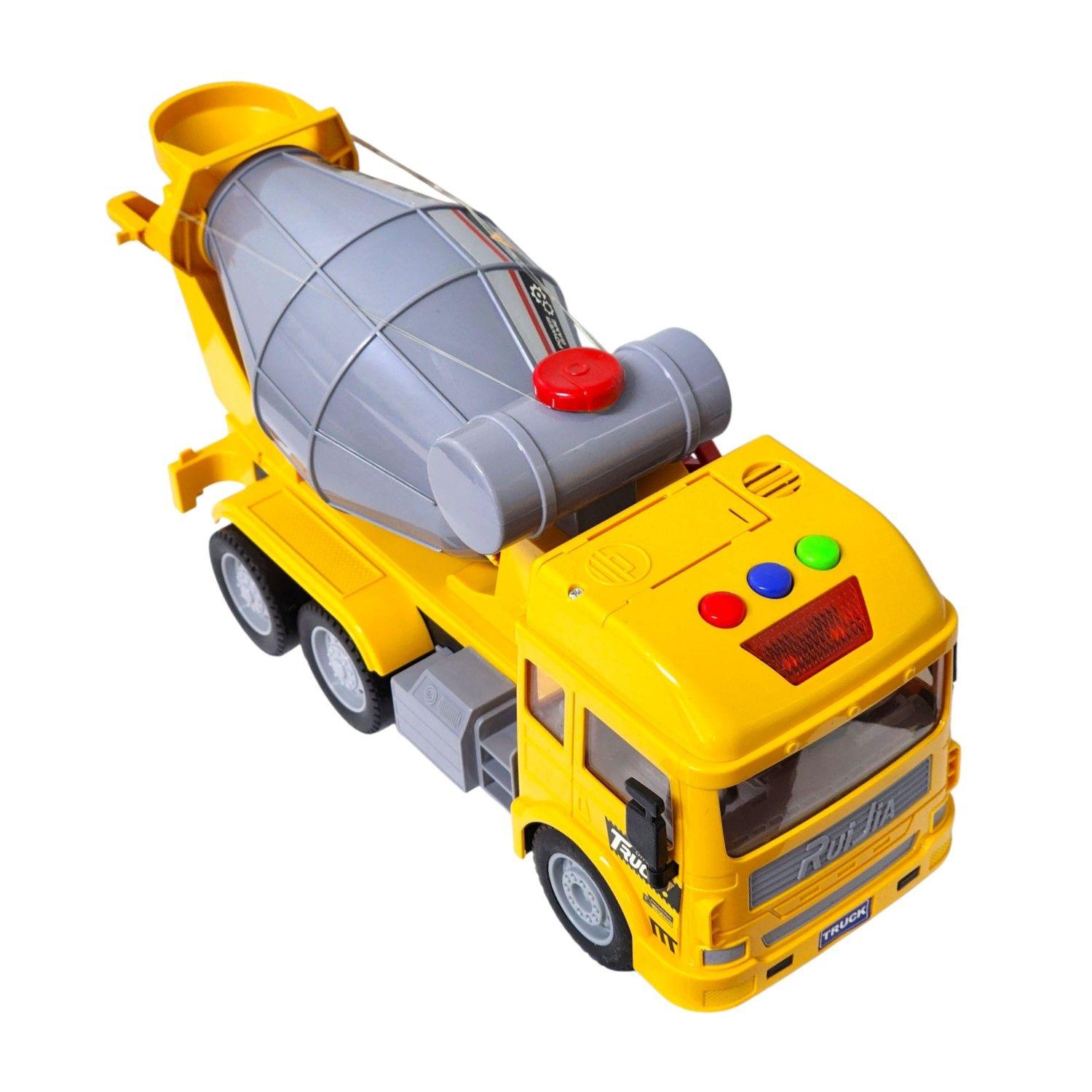 Juguete Camión Hormigonera Sonido Fricción DBG1678 Amarillo-2