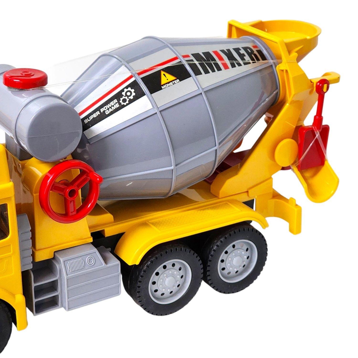 Juguete Camión Hormigonera Sonido Fricción DBG1678 Amarillo-3