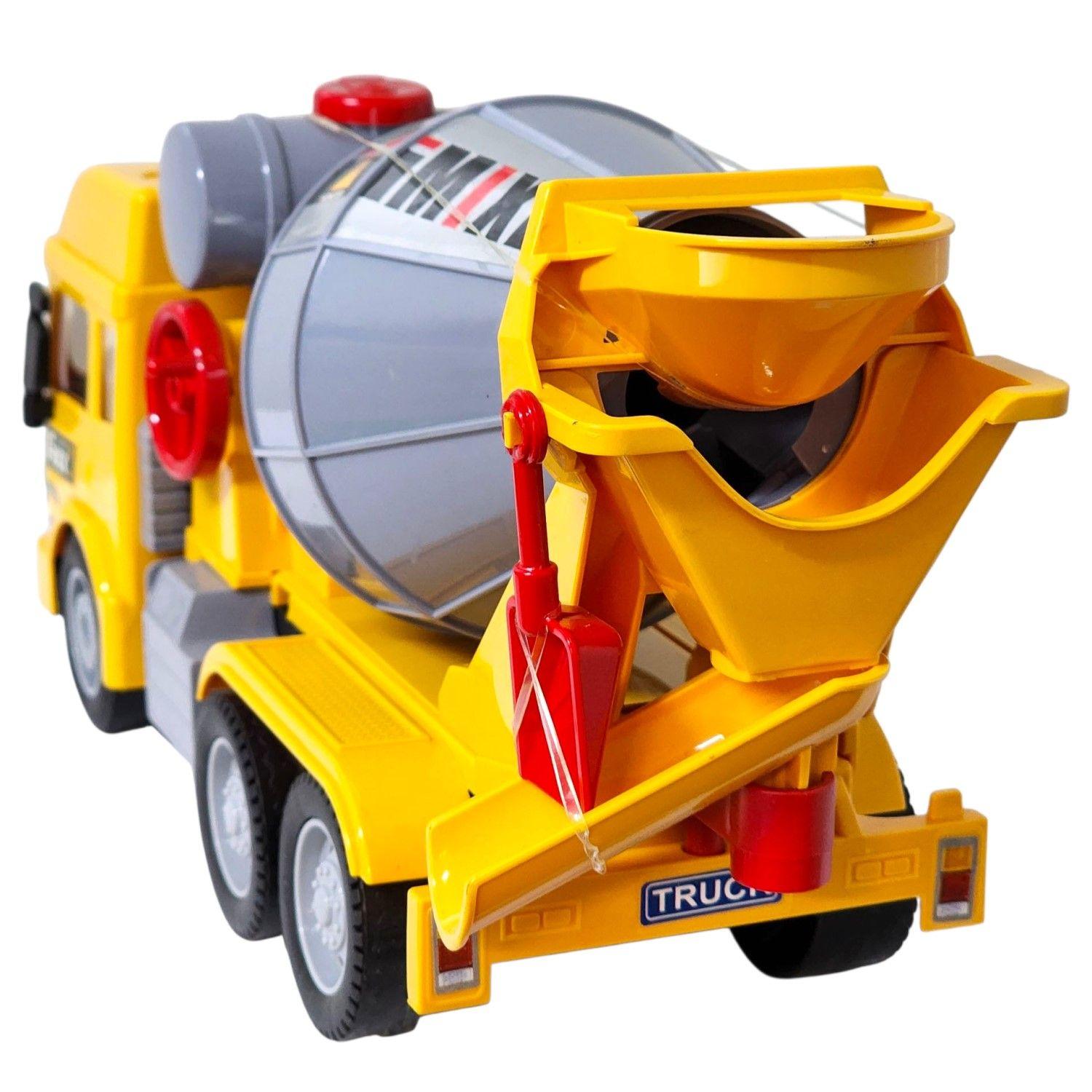 Juguete Camión Hormigonera Sonido Fricción DBG1678 Amarillo-4