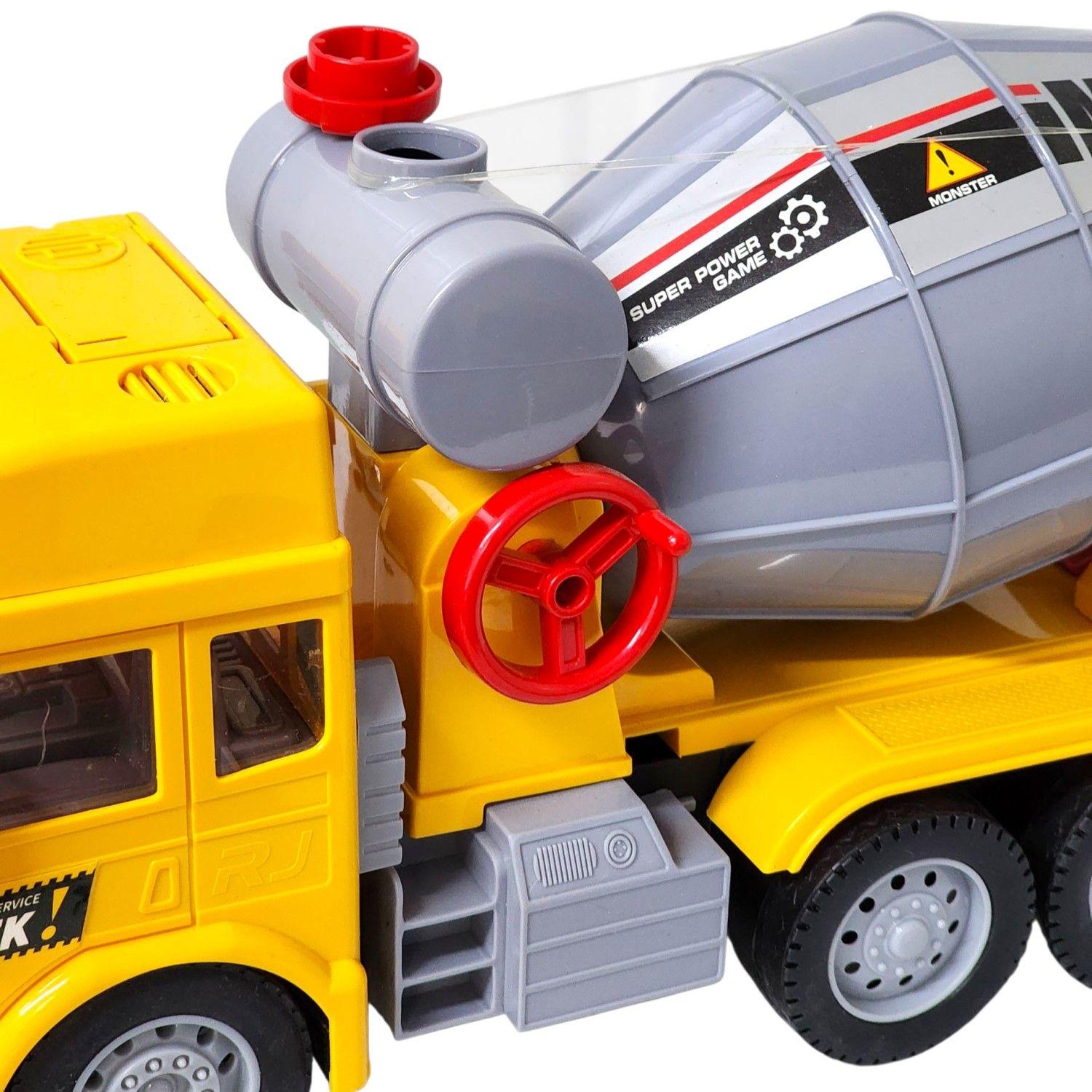 Juguete Camión Hormigonera Sonido Fricción DBG1678 Amarillo-5