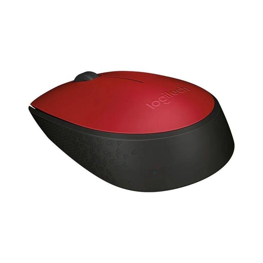 Mouse Inalambrico Logitech M170 Rojo-1