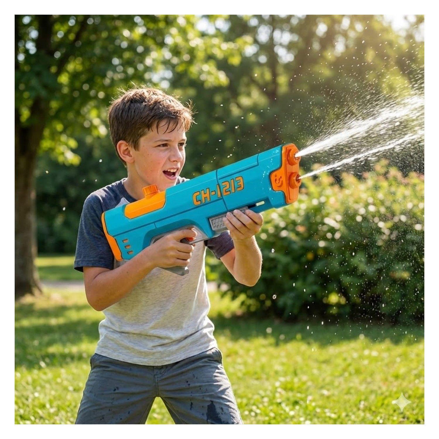 Juguete Pistola Lanza Agua Doble Chorro 400ml DBG1604BL-7