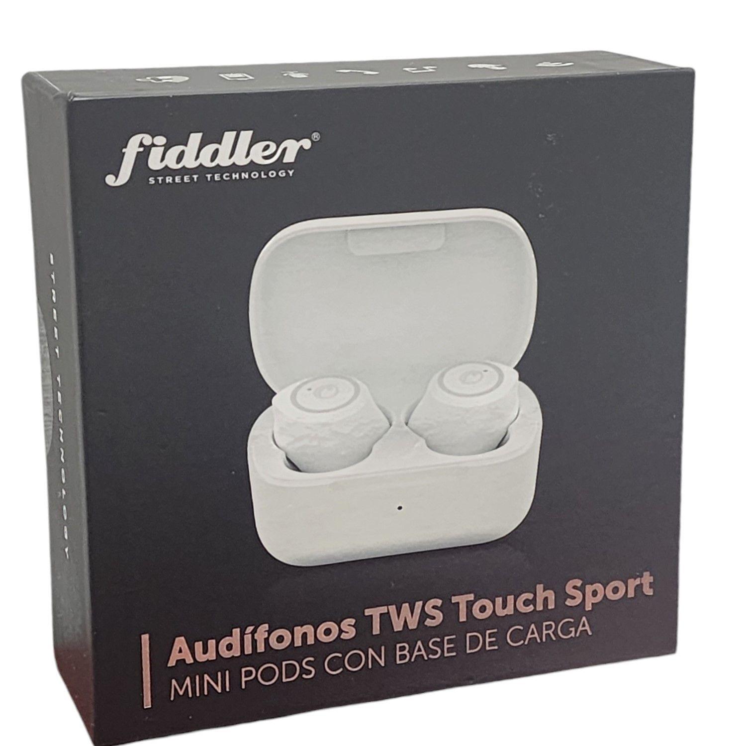 Audífonos TWS Touch Sport Fiddler FDG16W Blanco-2