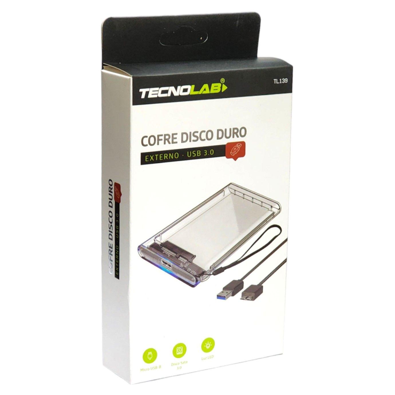 Cofre Case Disco Duro 2.5 Usb 3.0 Tecnolab TL139-2