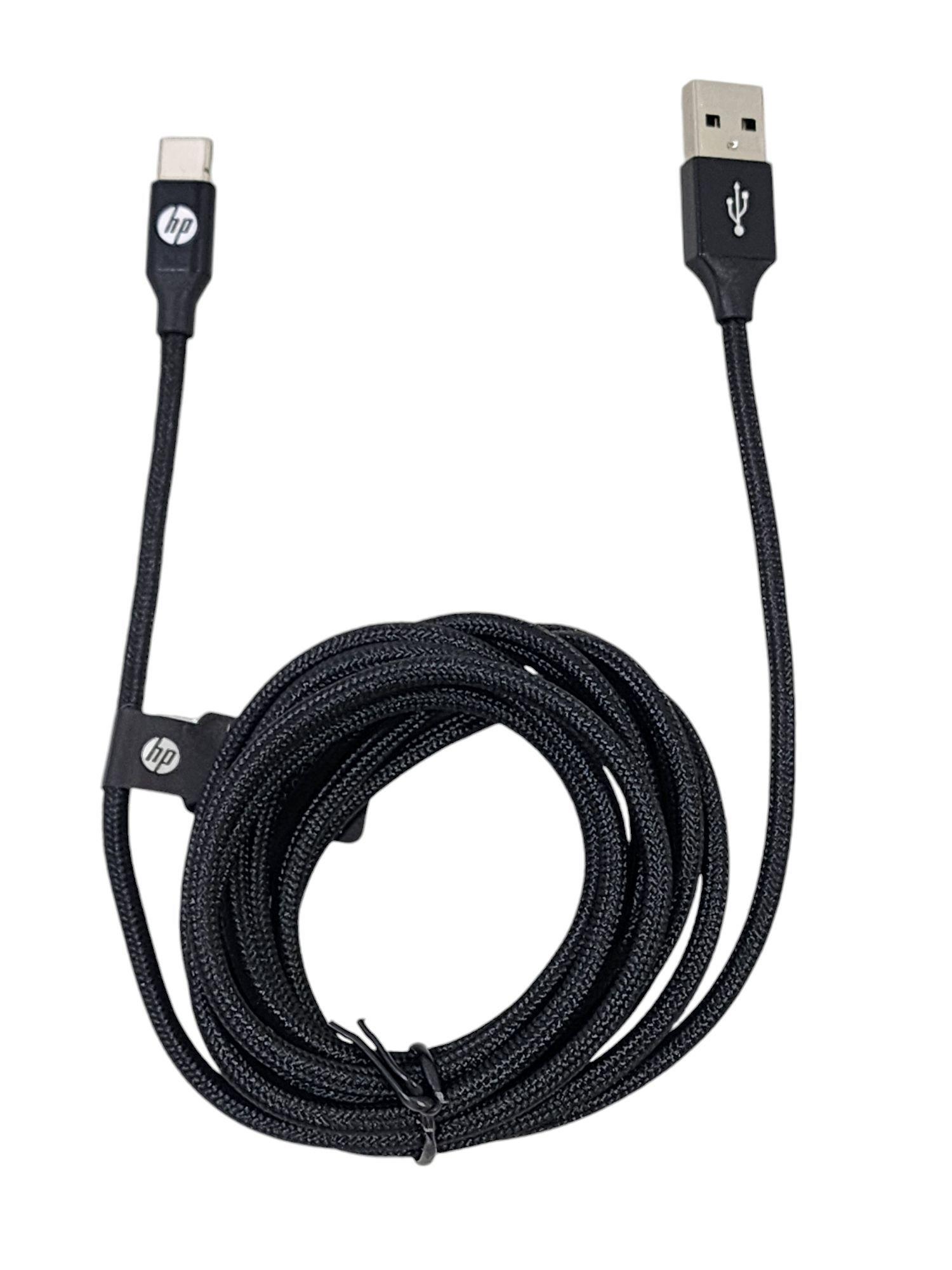 Cable HP USB Tipo-C 2Mt Negro DHC-TC102-2M-2