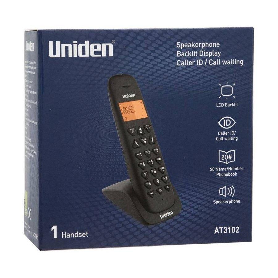 Telefono inalambrico Uniden AT3102BK Negro-1