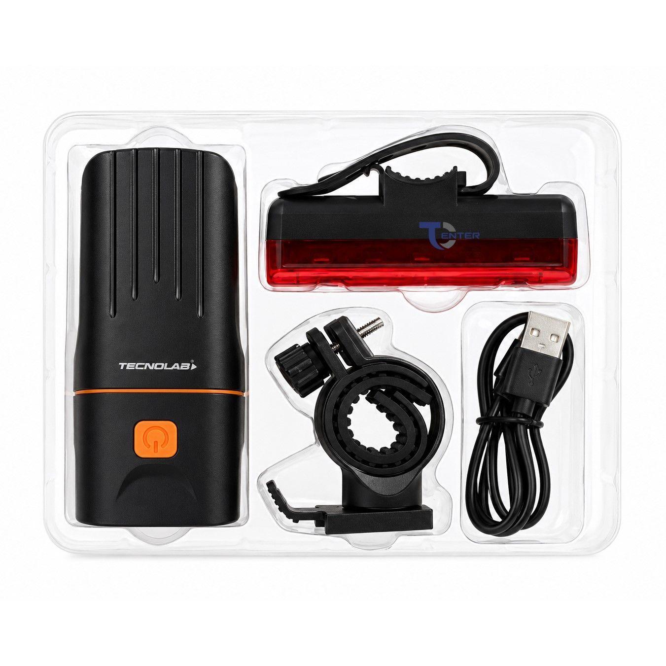 Set Luces para Bicicletas Led Tecnolab TL210 1000lm-5
