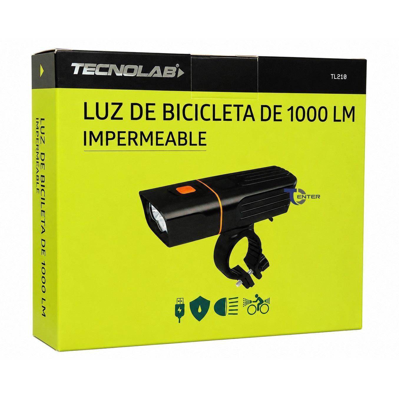 Set Luces para Bicicletas Led Tecnolab TL210 1000lm-6