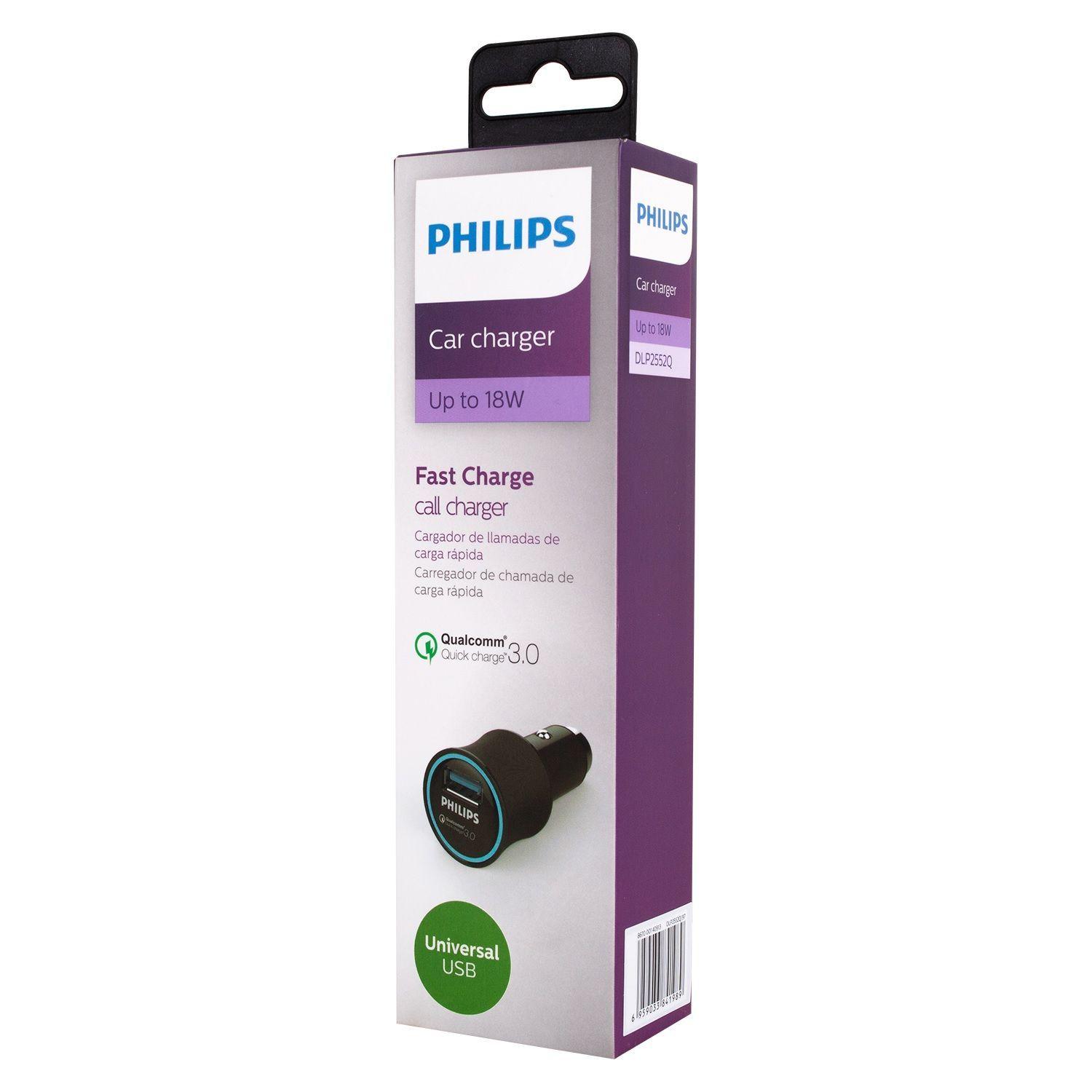 Cargador para Auto Ultrarrápido QC 3.0 18w Philips-2