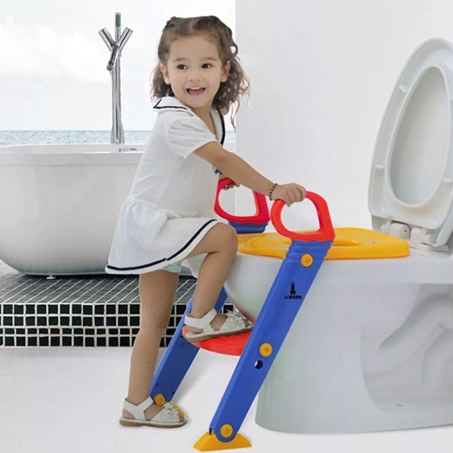 Adaptador Asiento Entrenador de Inodoro Niños con Escalera-3