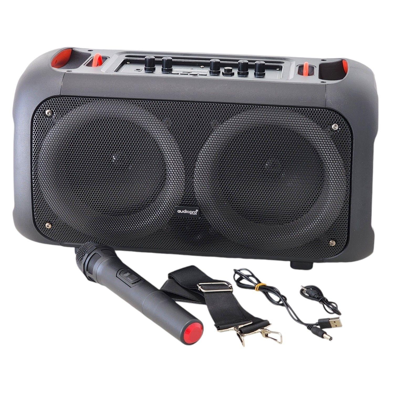 Parlante Karaoke BT Con Control De Bajos Rgb AP02098-4