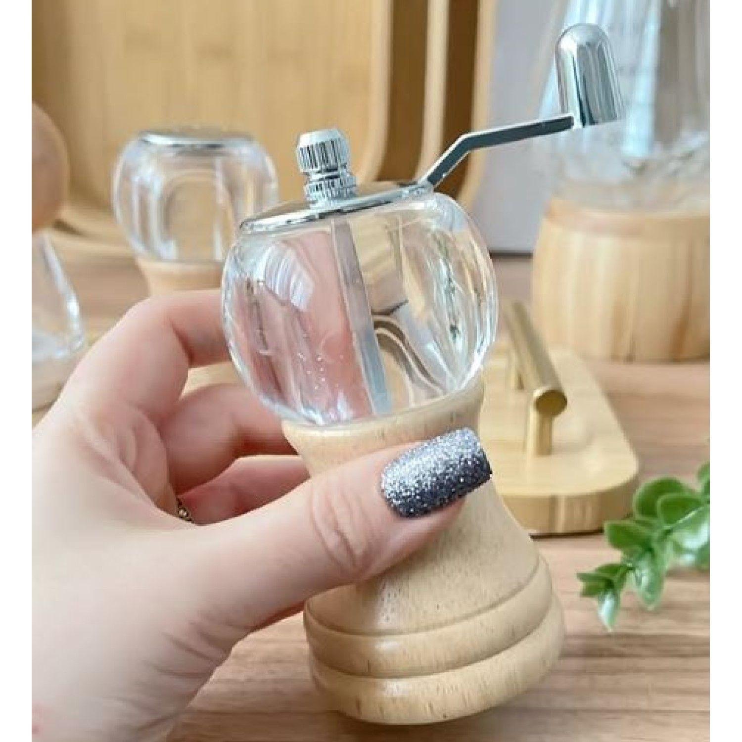 Molinillo de Madera Tipo Grúa de Pimienta Especias 14201-4