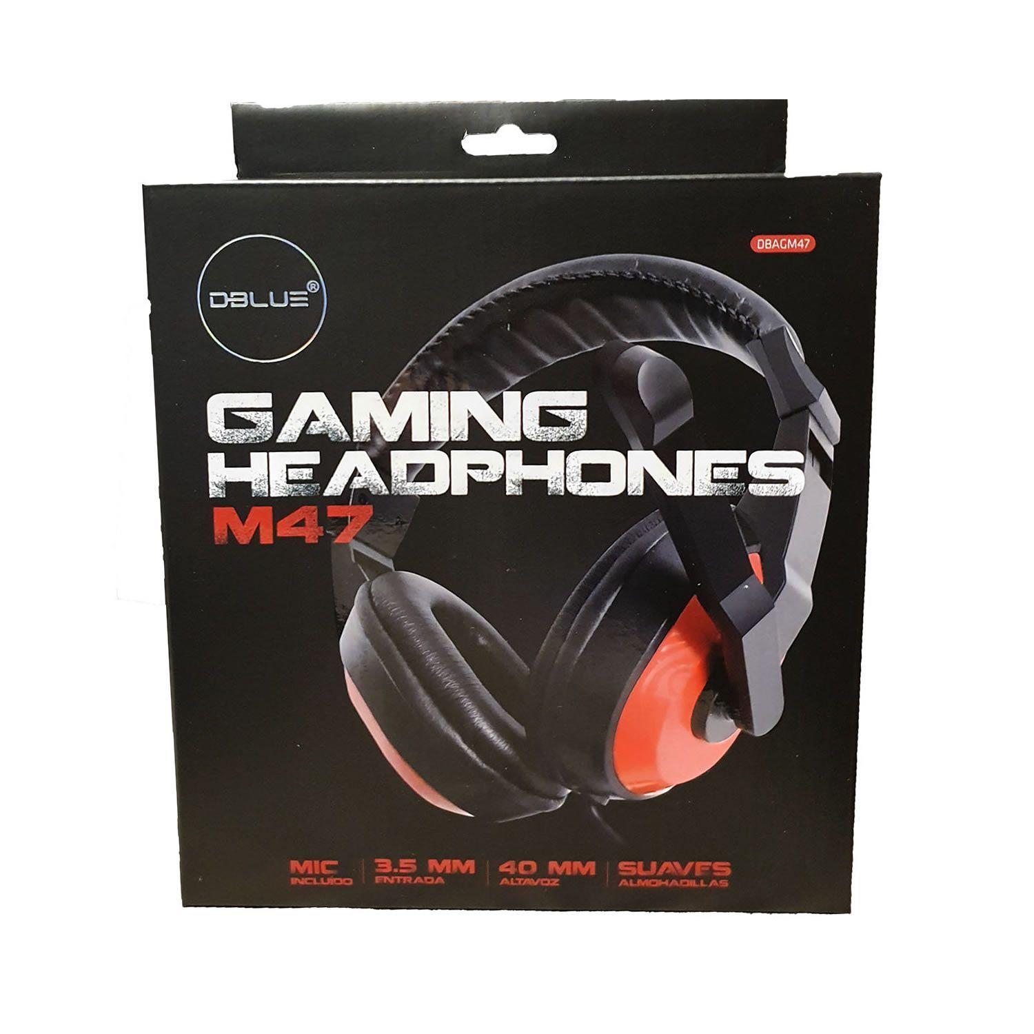 Audifono Gamer Microfono DBLUE 47R Rojo-2