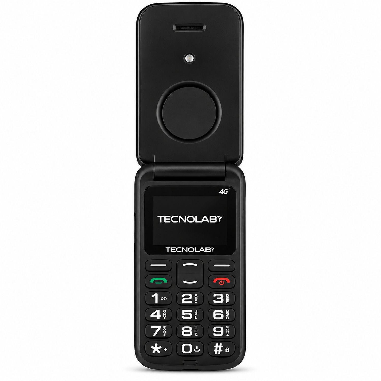 Celular Adulto Mayor 4G Flip Tecnolab TL886BK Negro-1