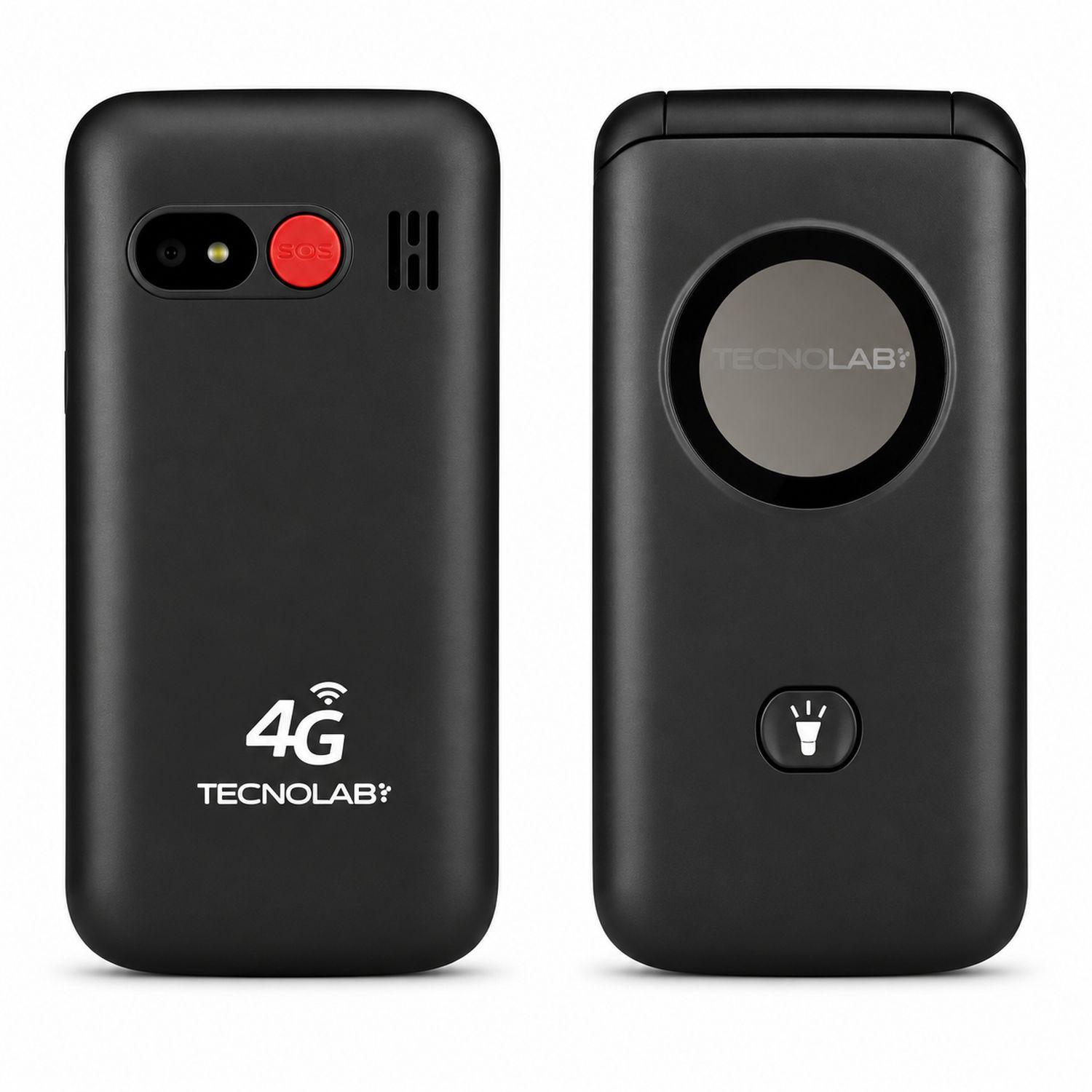 Celular Adulto Mayor 4G Flip Tecnolab TL886BK Negro-2