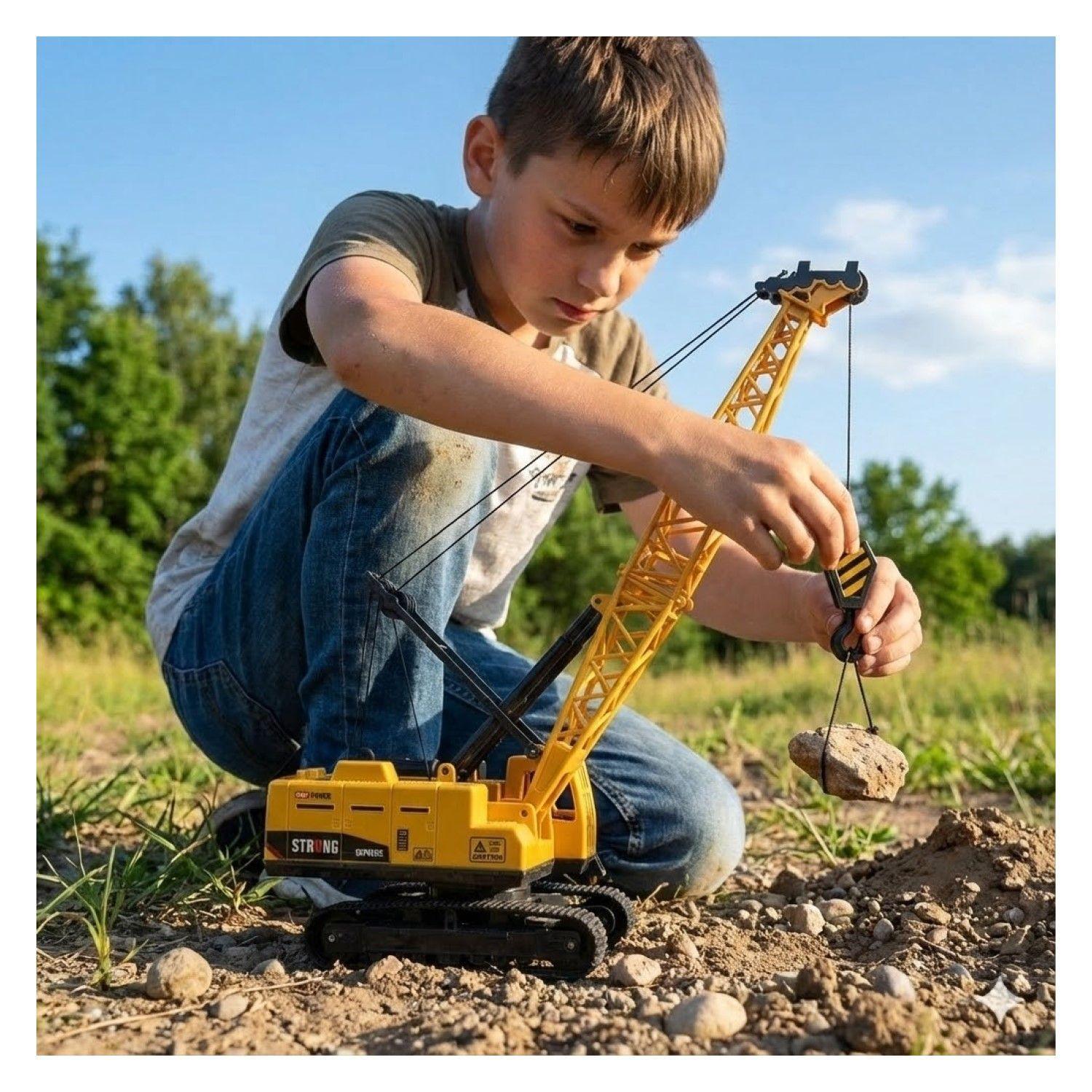 Juguete Grúa Construcción Luces Sonidos DBG1686-4