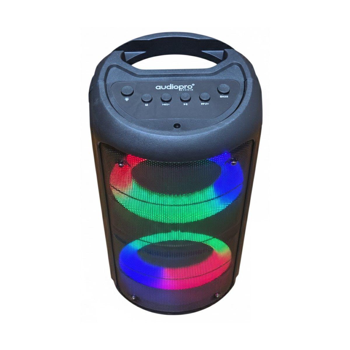 Parlante Portable Bt con Mic Luz Led 10w AP02086 Audiopro-2