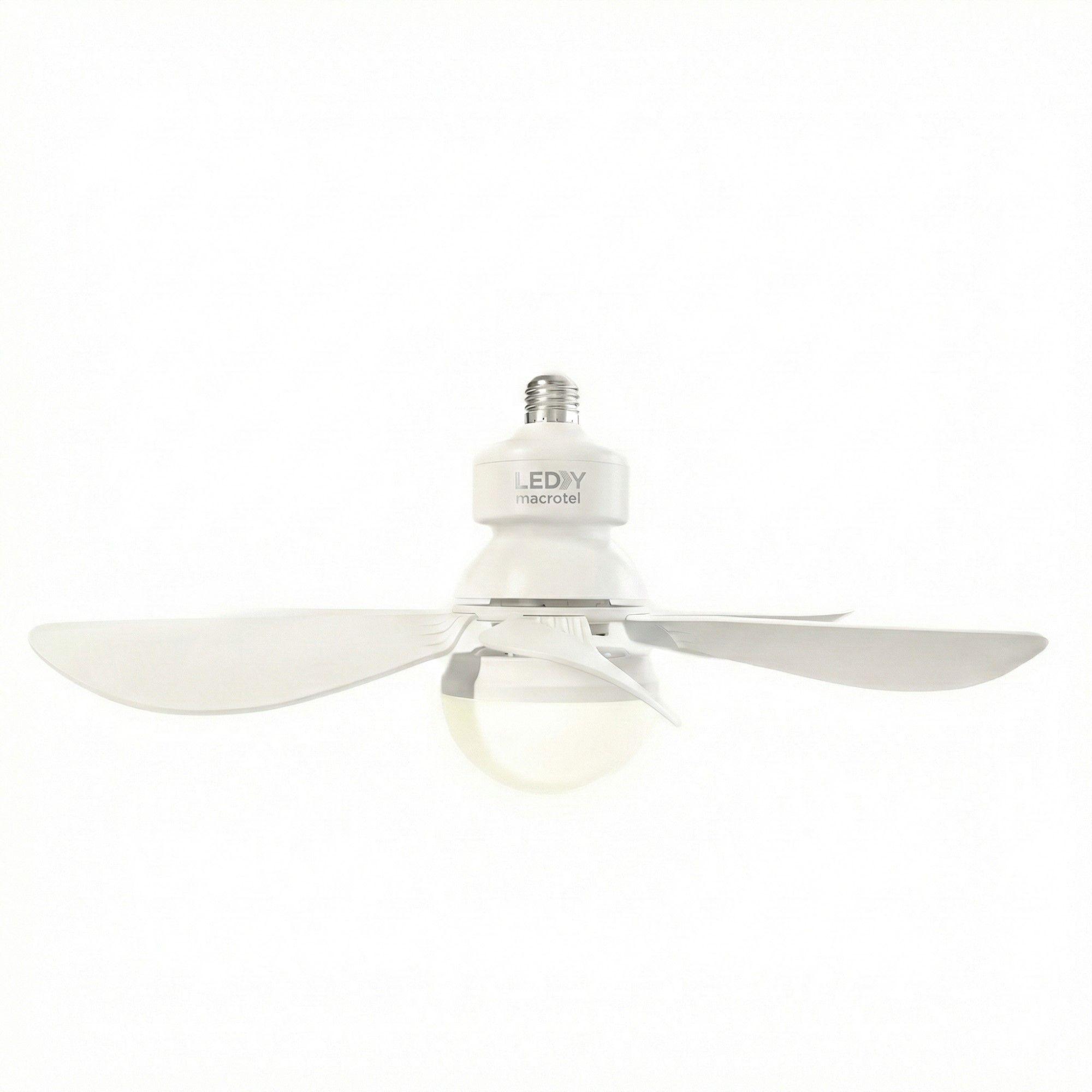 Lampara Con Ventilador LEDBY Macrotel e27 LB-VA60-0