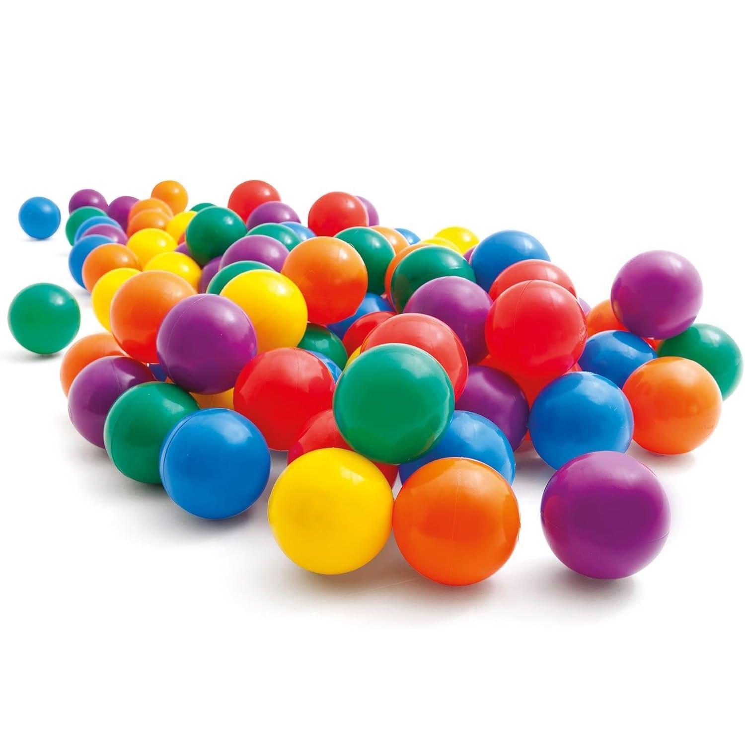 Set 100 pelotas de Plástico 6.5cm Multicolor Juguetes niños Intex-0