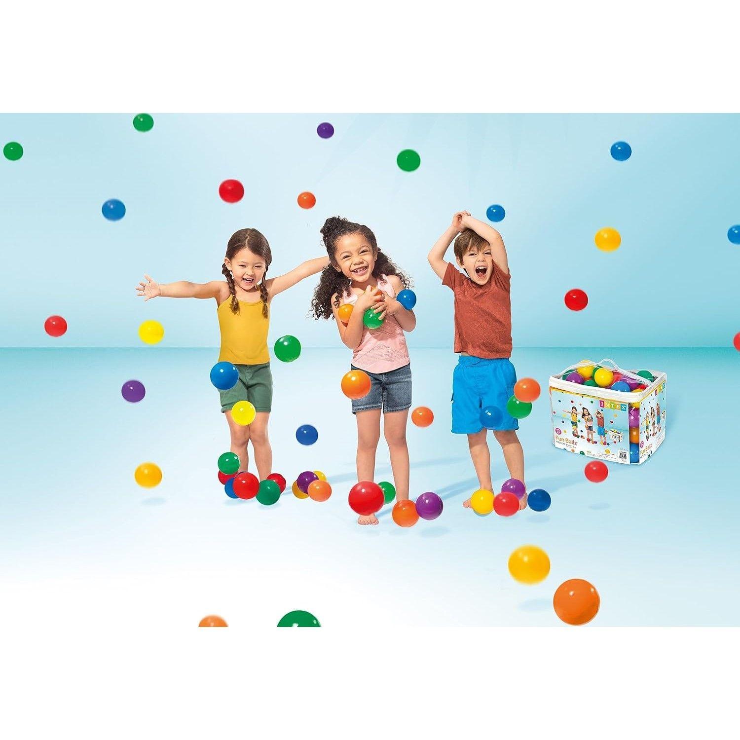 Set 100 pelotas de Plástico 6.5cm Multicolor Juguetes niños Intex-2