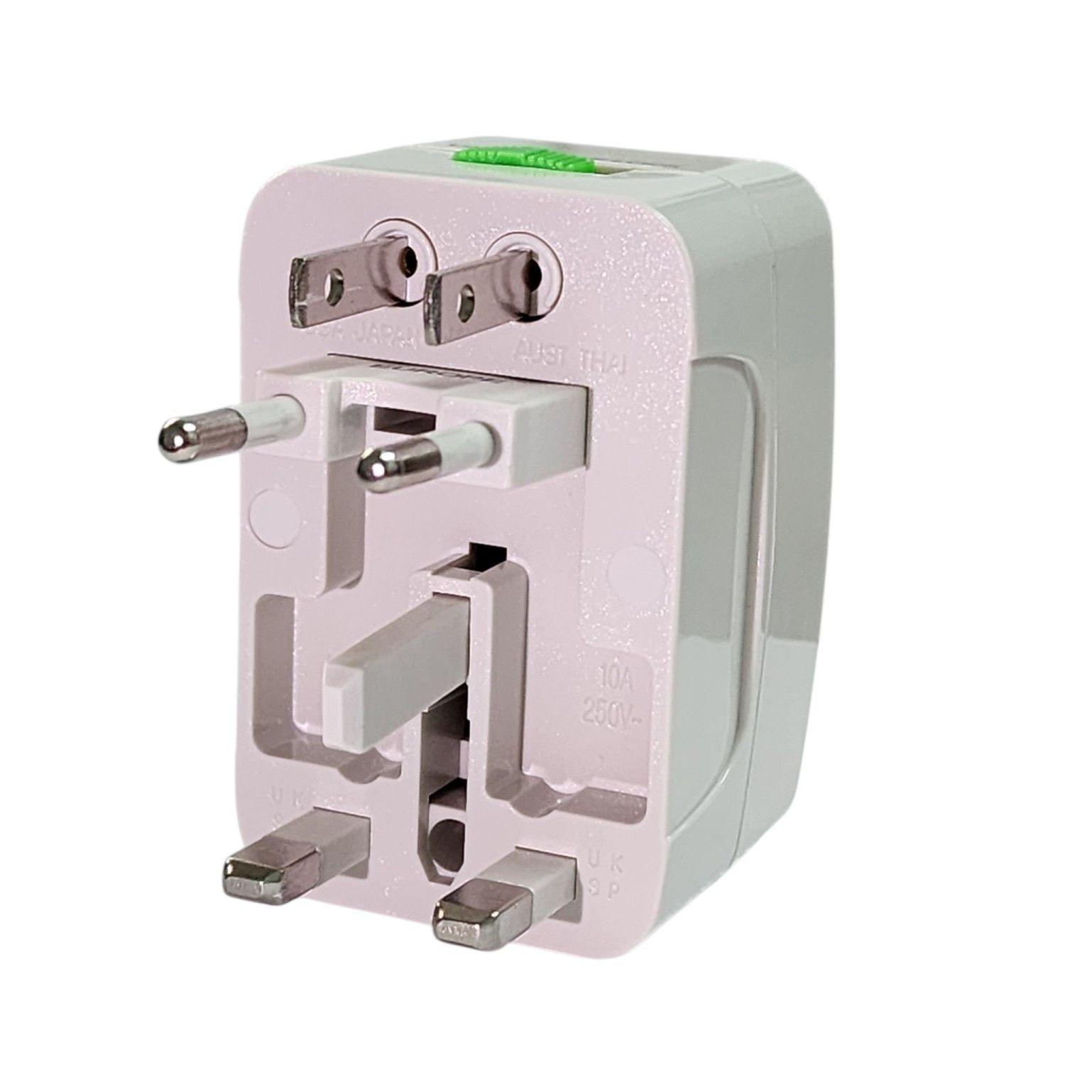 Adaptador Universal De Viaje Zentrel Travel Tl357 Tecnolab-2