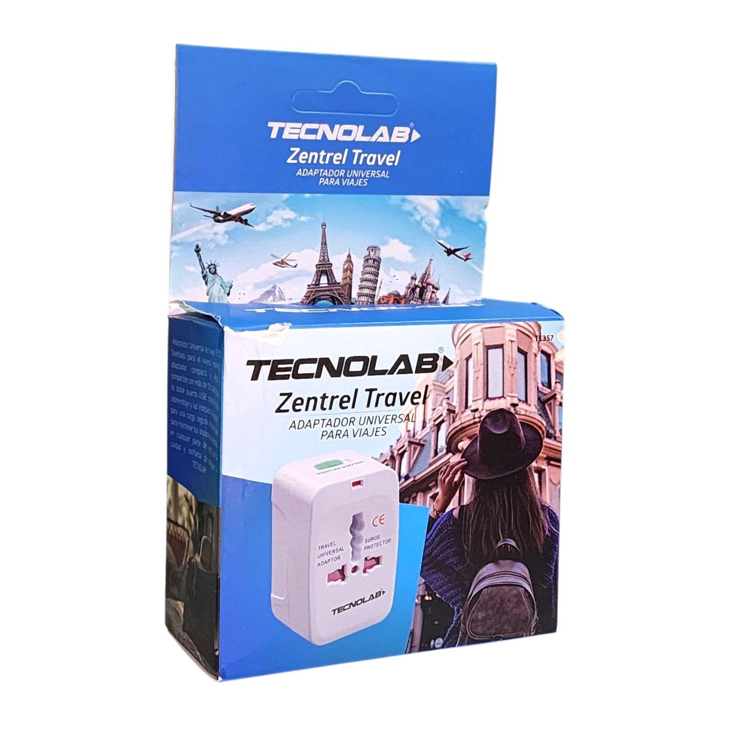 Adaptador Universal De Viaje Zentrel Travel Tl357 Tecnolab-4