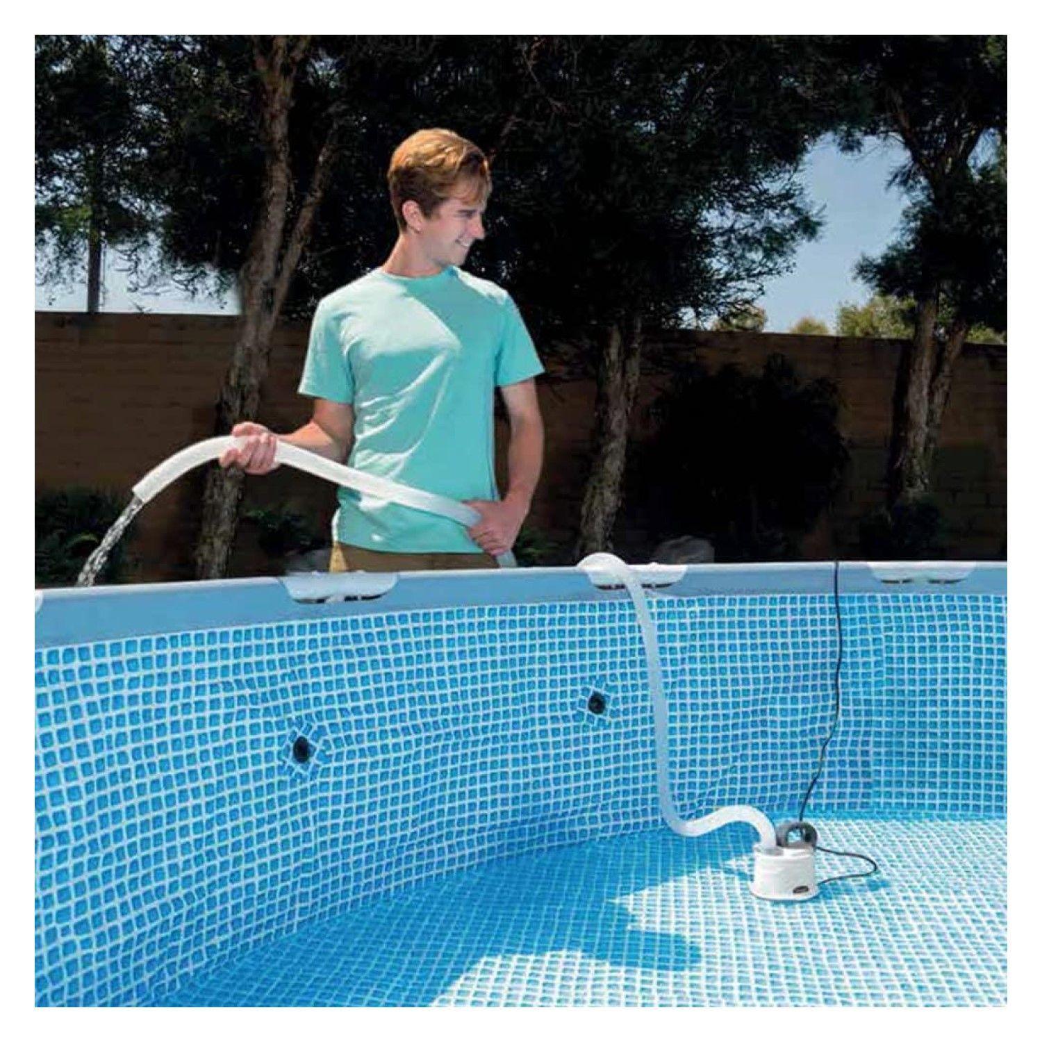 Bomba Vaciado Drenaje de Piscina Manguera 5m Intex 28606-4