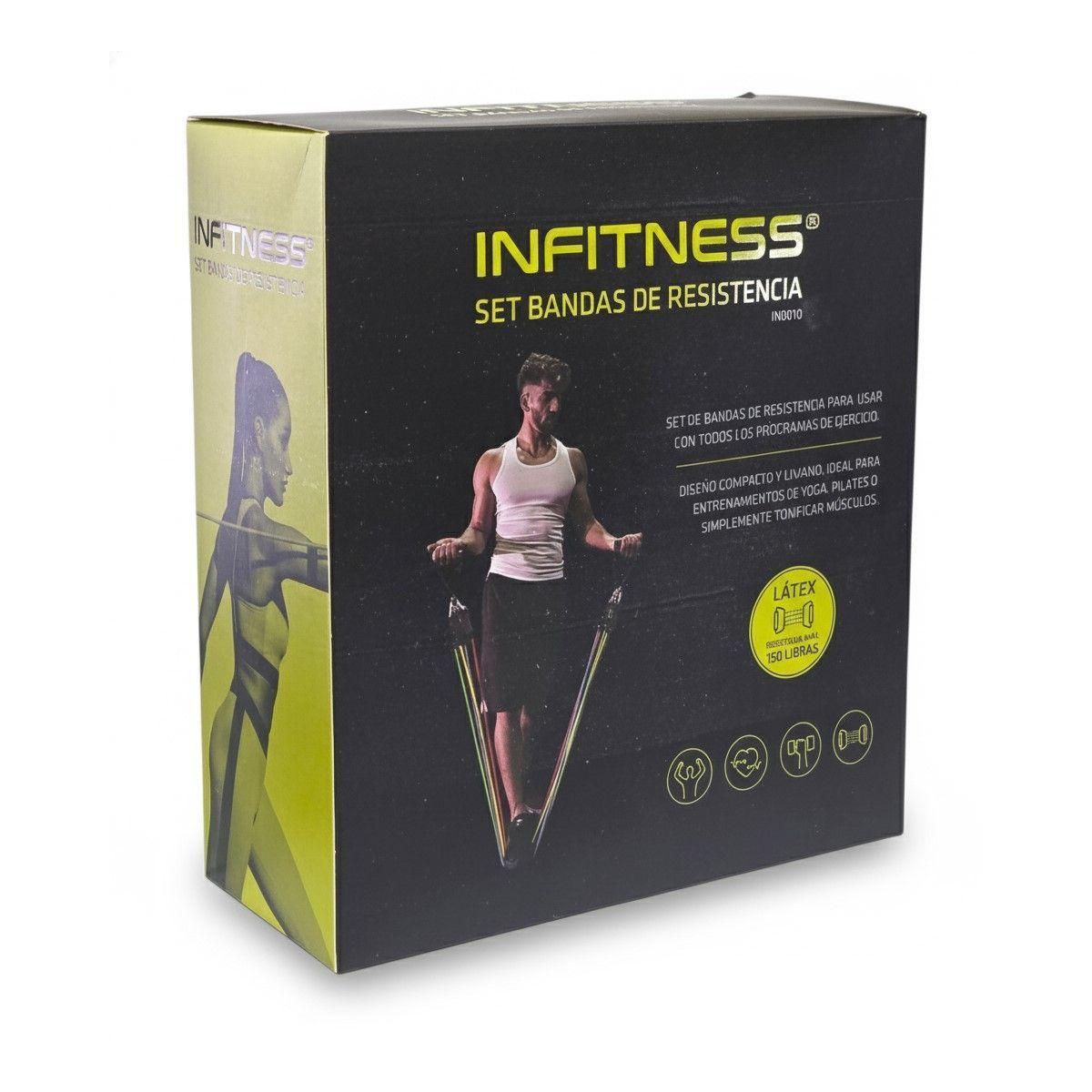 Pack 5 Bandas Elásticas Multicolor Infitness IN0010 150Lb-2